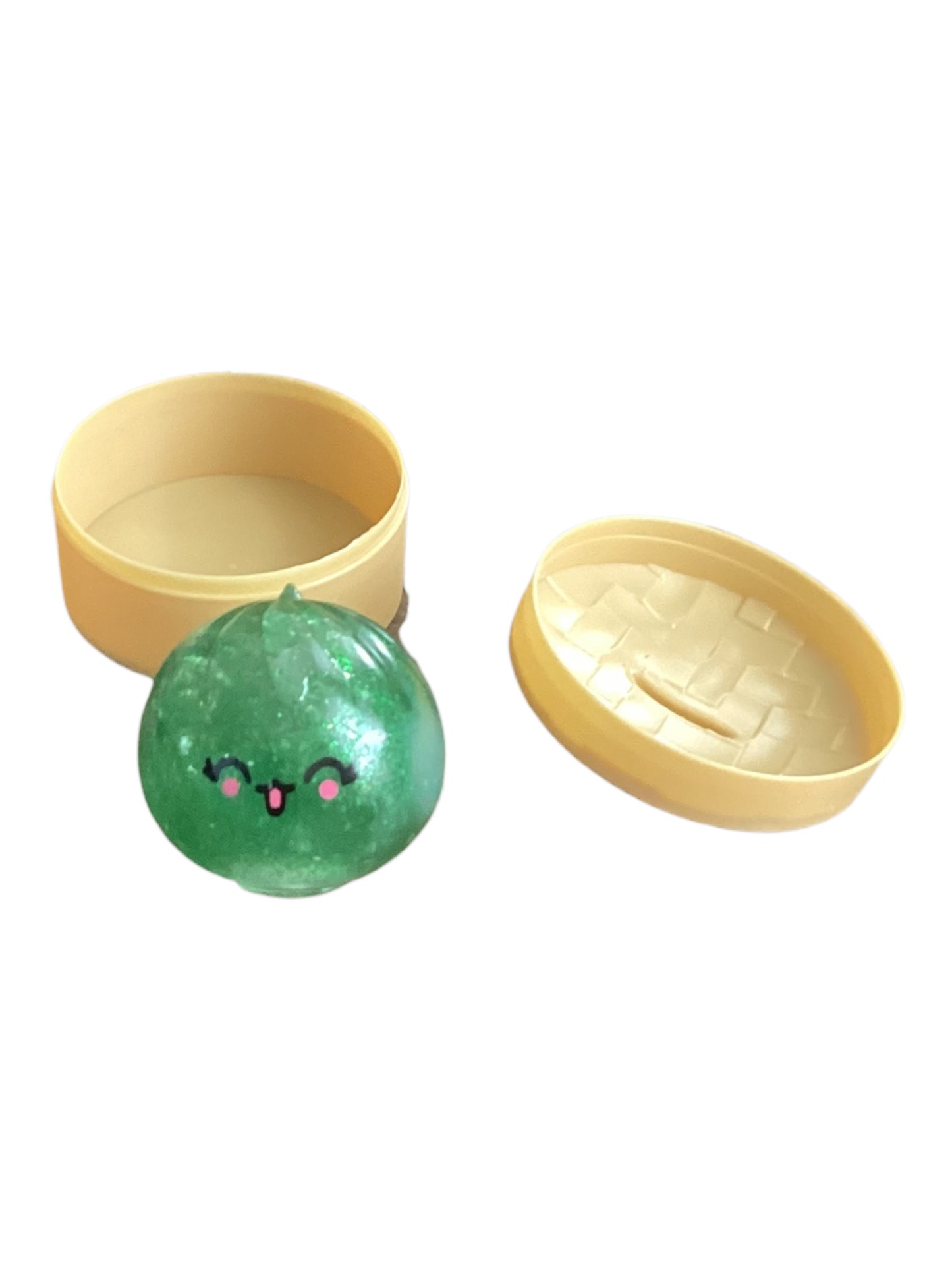 Mini Squishy Steamed Bun Fidget Toy – Glitter Edition | Cute Kawaii Stress Relief Sensory Toy Ages 3+