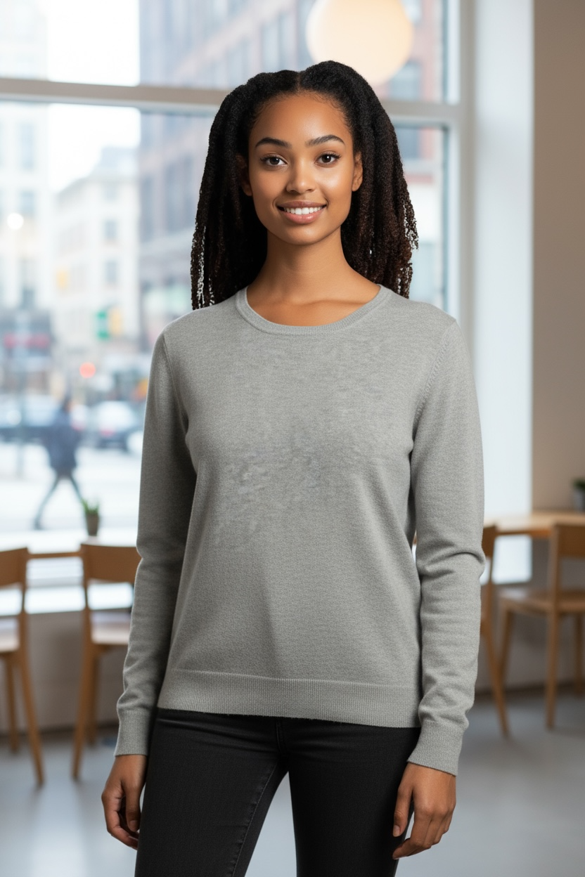 J. Crew Mercantile Gray Long Sleeve Thermal Crew Neck Shirt Size L