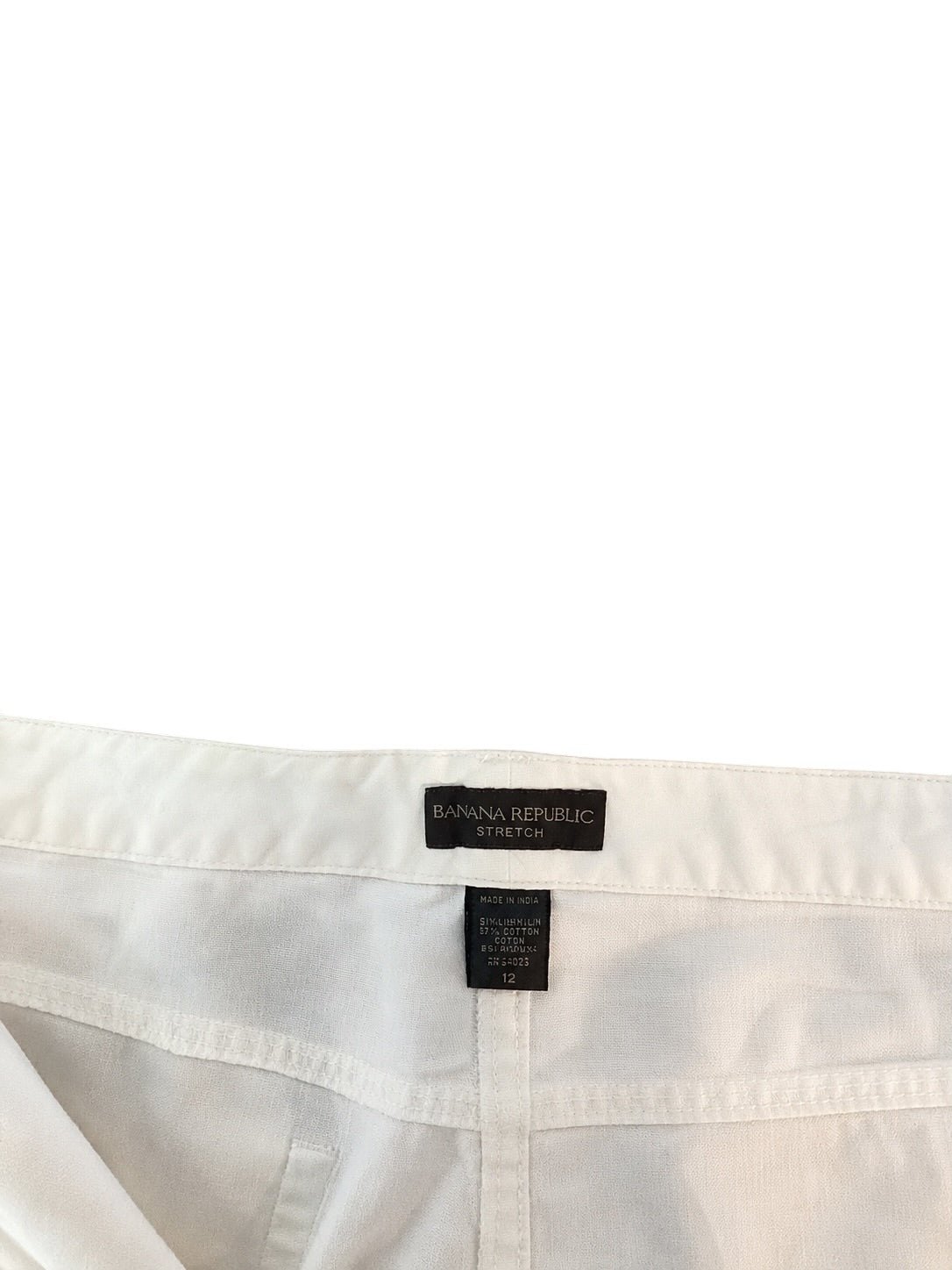 Banana Republic Cream Comfortable Classic Trousers Size 12