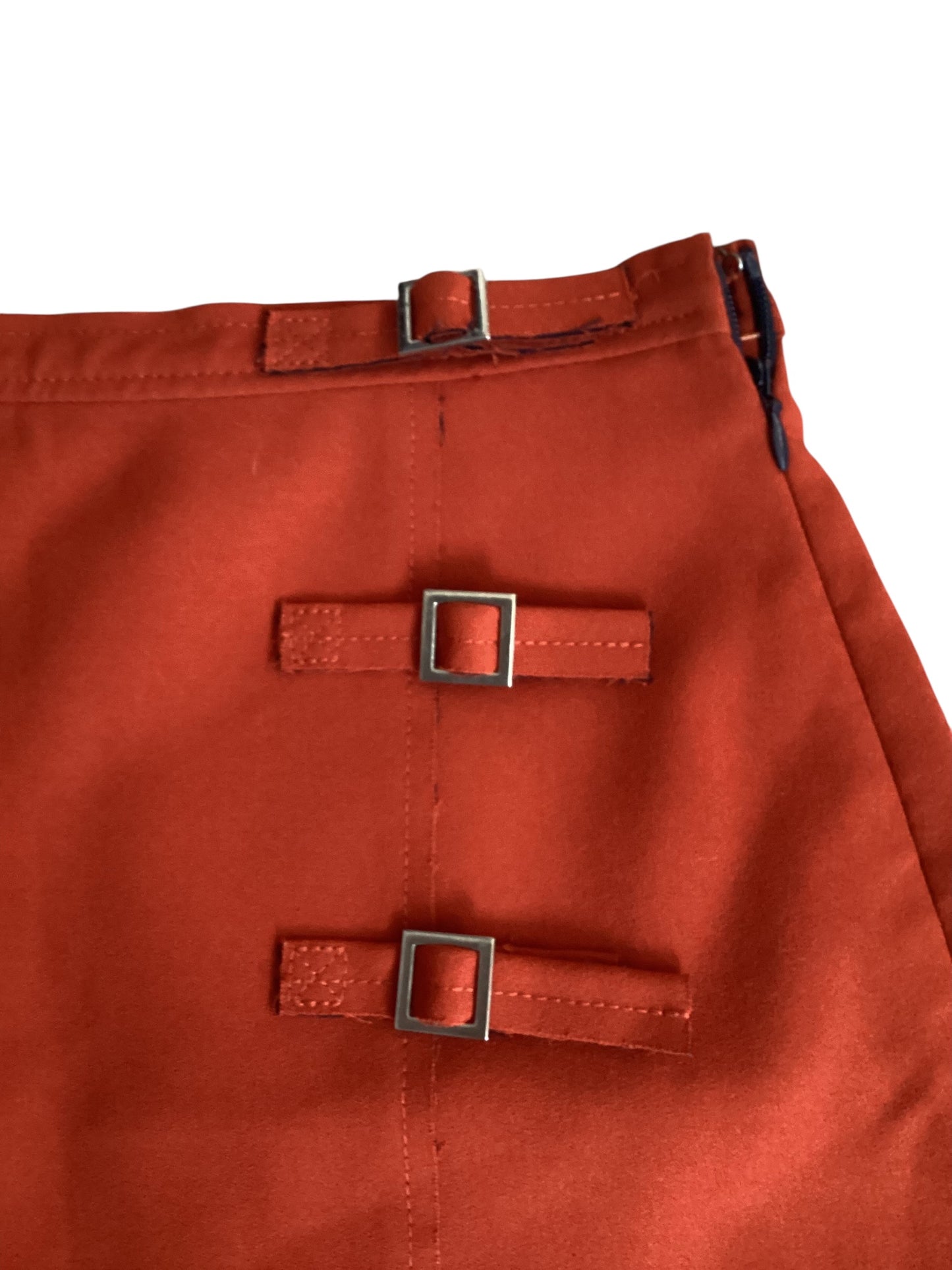 Topshop Women’s Red Corduroy Skirt Size 8