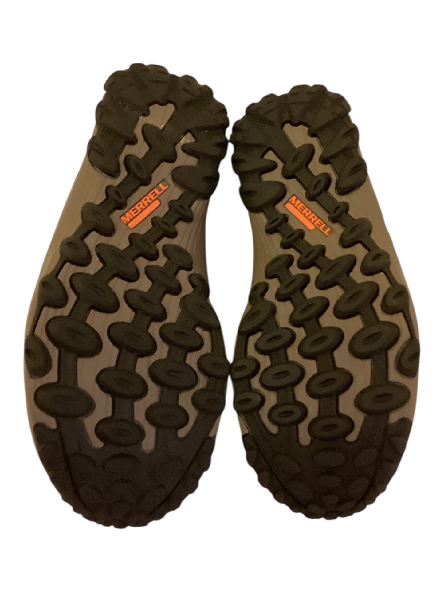 Kids Merrell Chameleon 7 Access Mid WTRPF Hiking Boots – Gray & Orange Unisex Size 3.5 Waterproof Outdoor Shoes