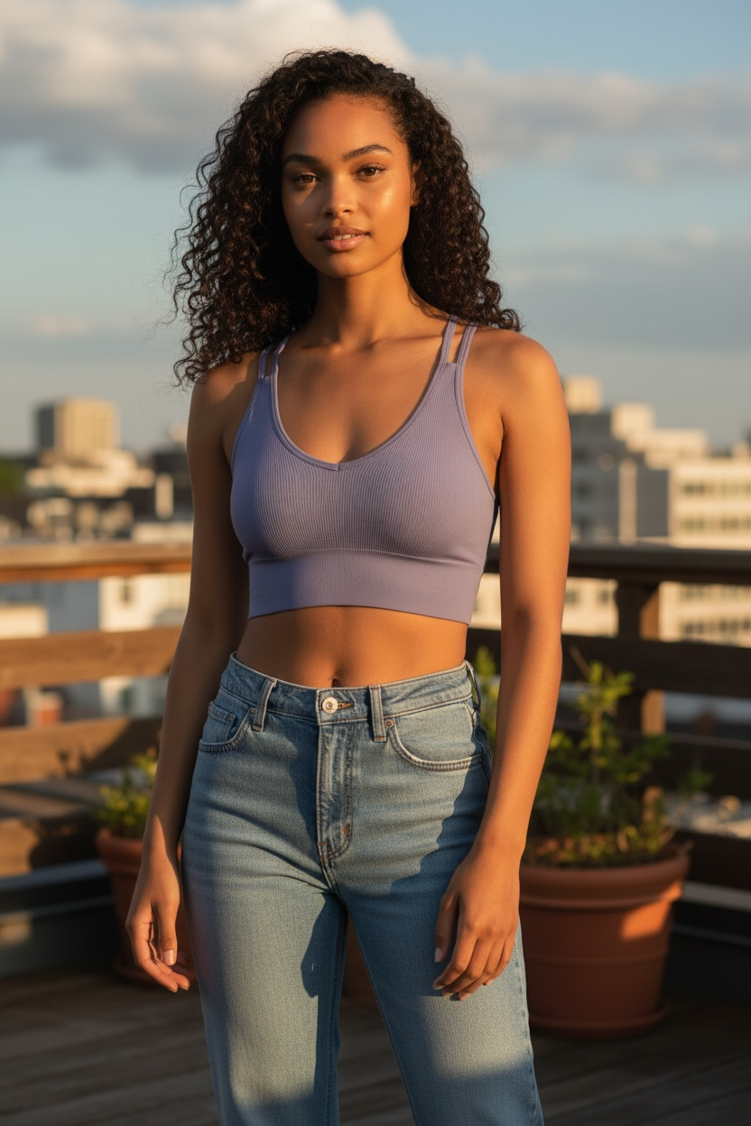 Colsie Women’s Ribbed Seamless Reversible Tank Top – Soft Stretch Basic | Versatile Everyday Essential