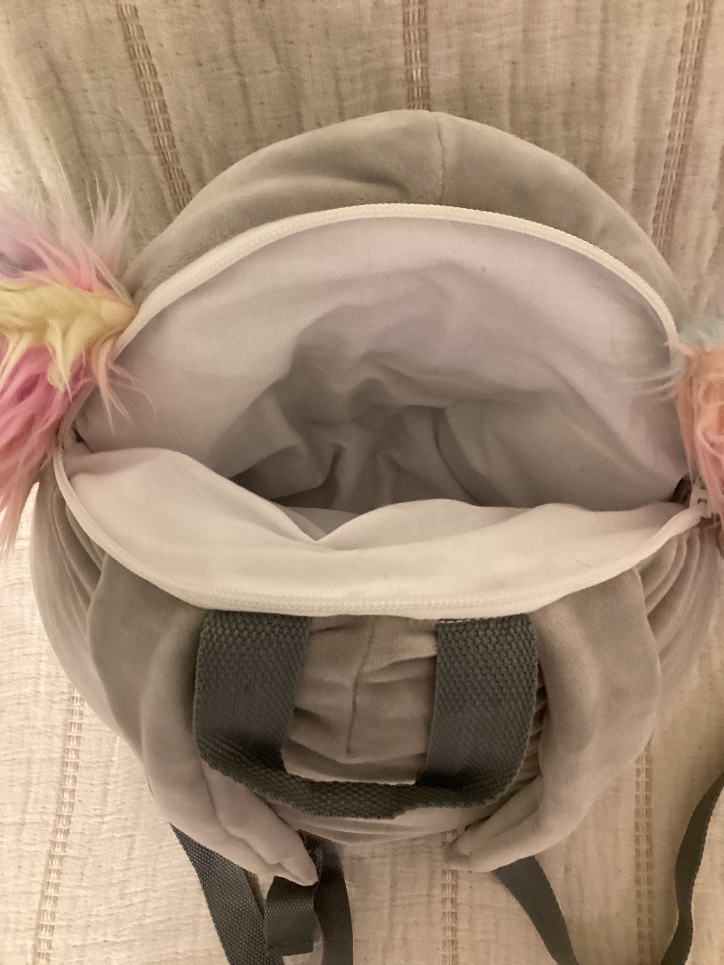 Squishmallow Kelina Koala Plush Jumbo Tie Dye Gray Backpack