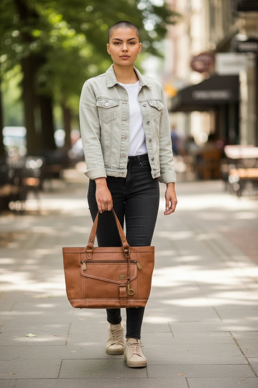 B.O.C. Born Concepts Amherst Saddle Brown Shoulder Bag