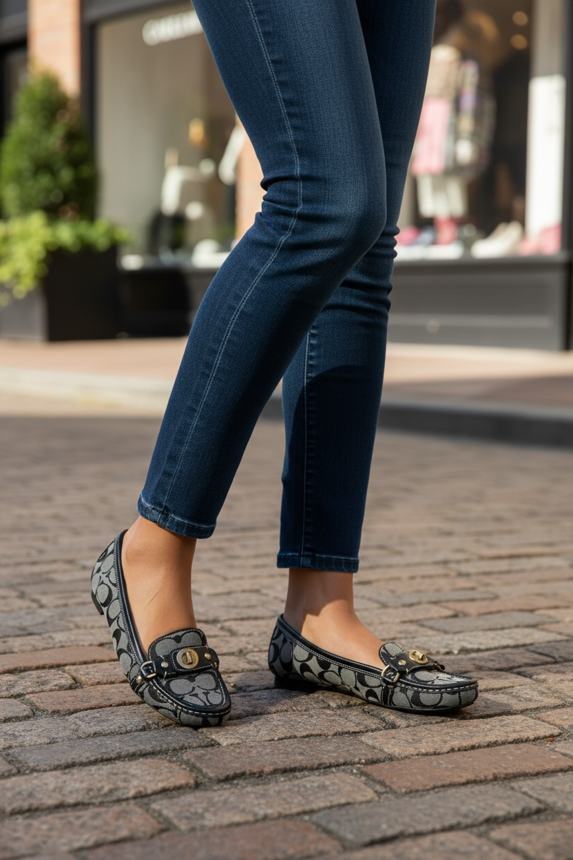 Women’s katrin Turn Buckel Loafers Size 8