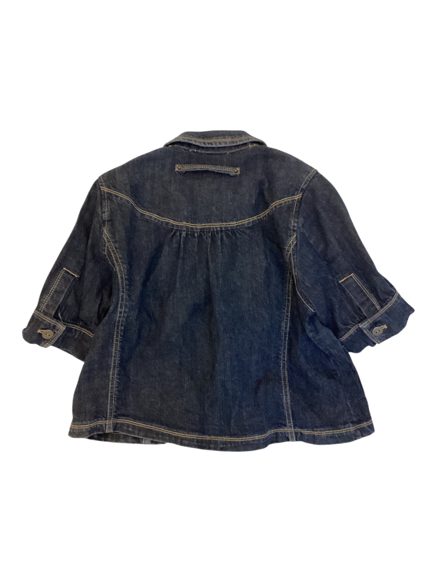 Women’s Route 66 Denim Jacket – Button-Up Jean Jacket | Size Medium | Classic Casual Layer