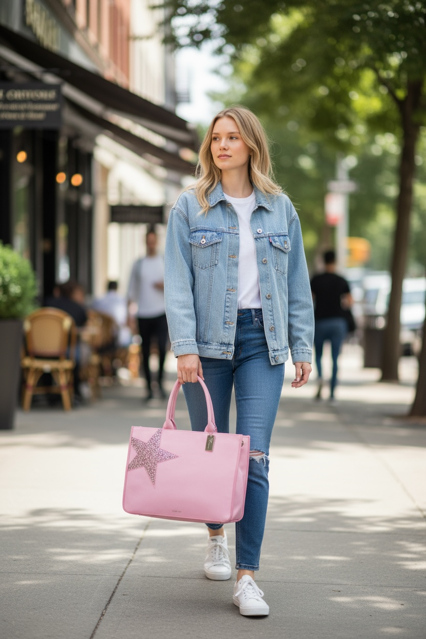Vintage Havana Erin Pink Tote