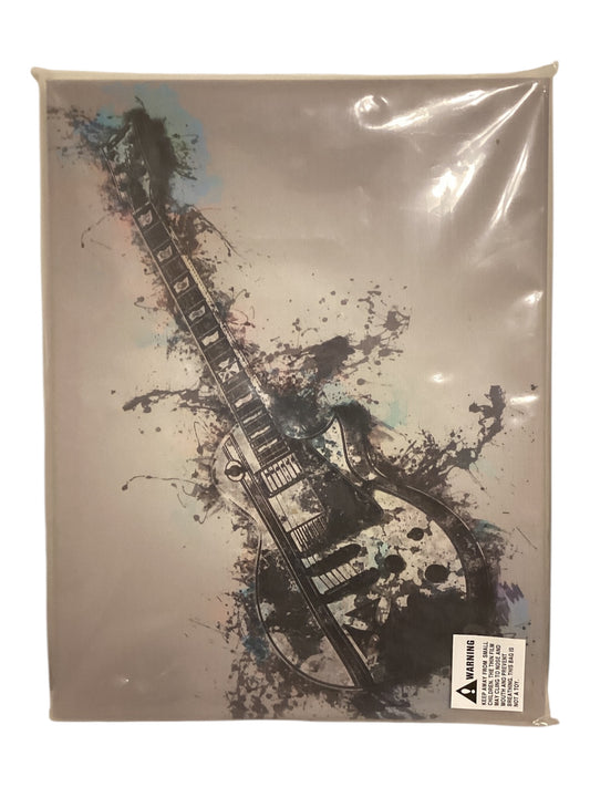 Gray Electric Guitar Canvas