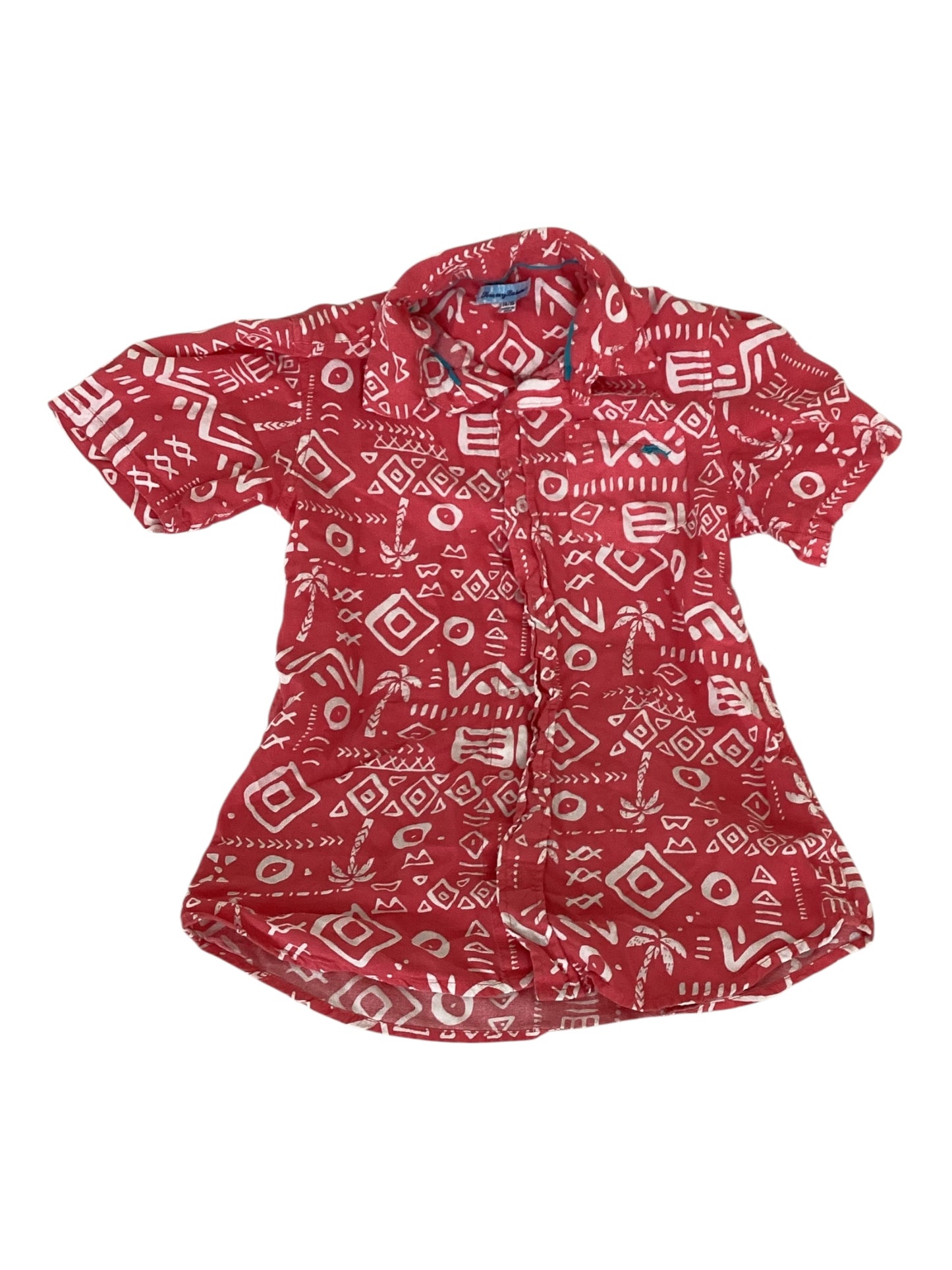 Tommy Bahama Boy Hawaiian Button Up