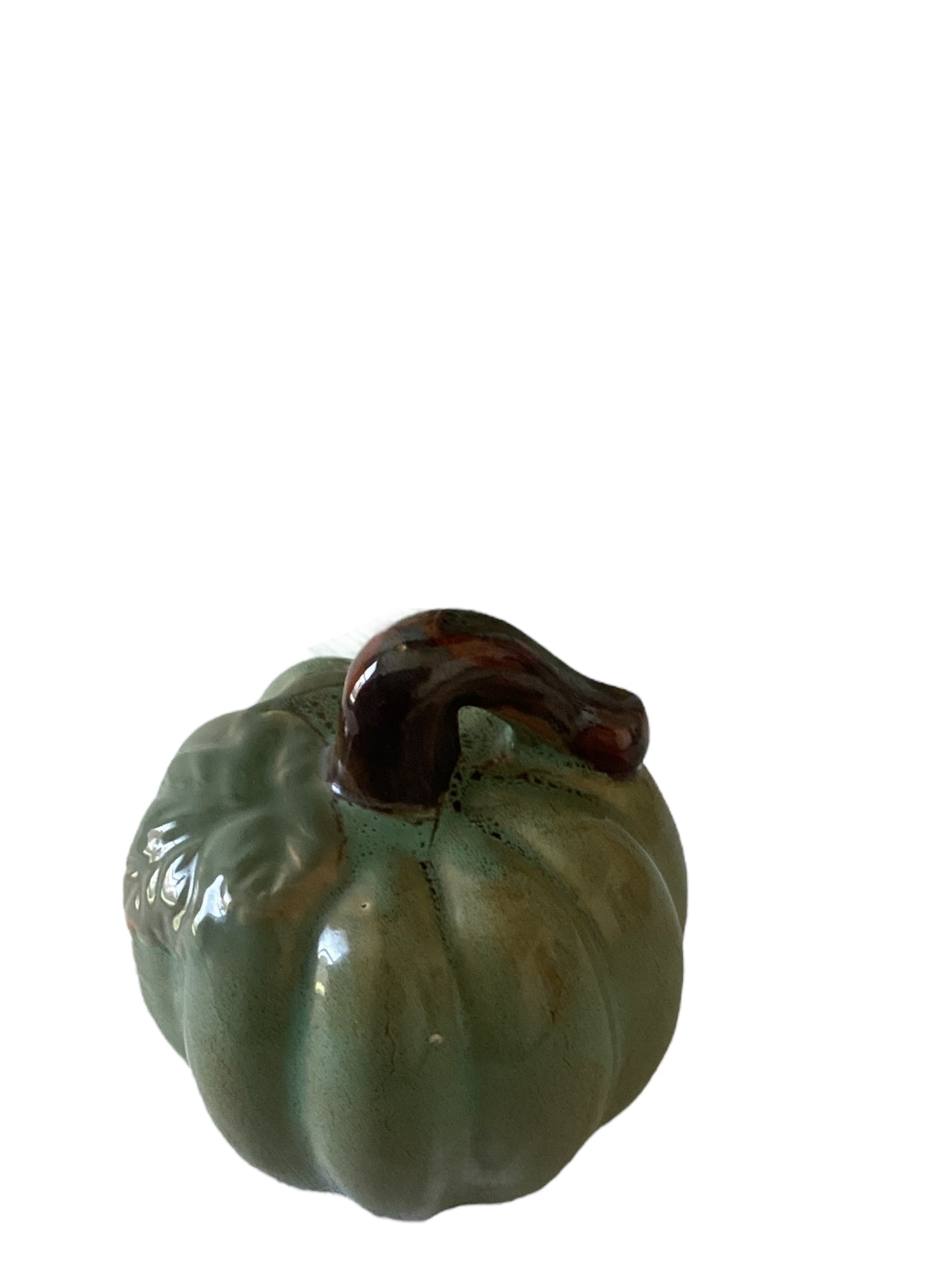 Green Ceramic Pumpkin