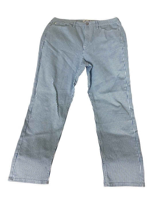 Seven7 Blue Stripe 90’s Straight Jeans Size 12