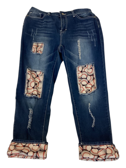 L&B Baseball Patch Jeans Women’s Size 10