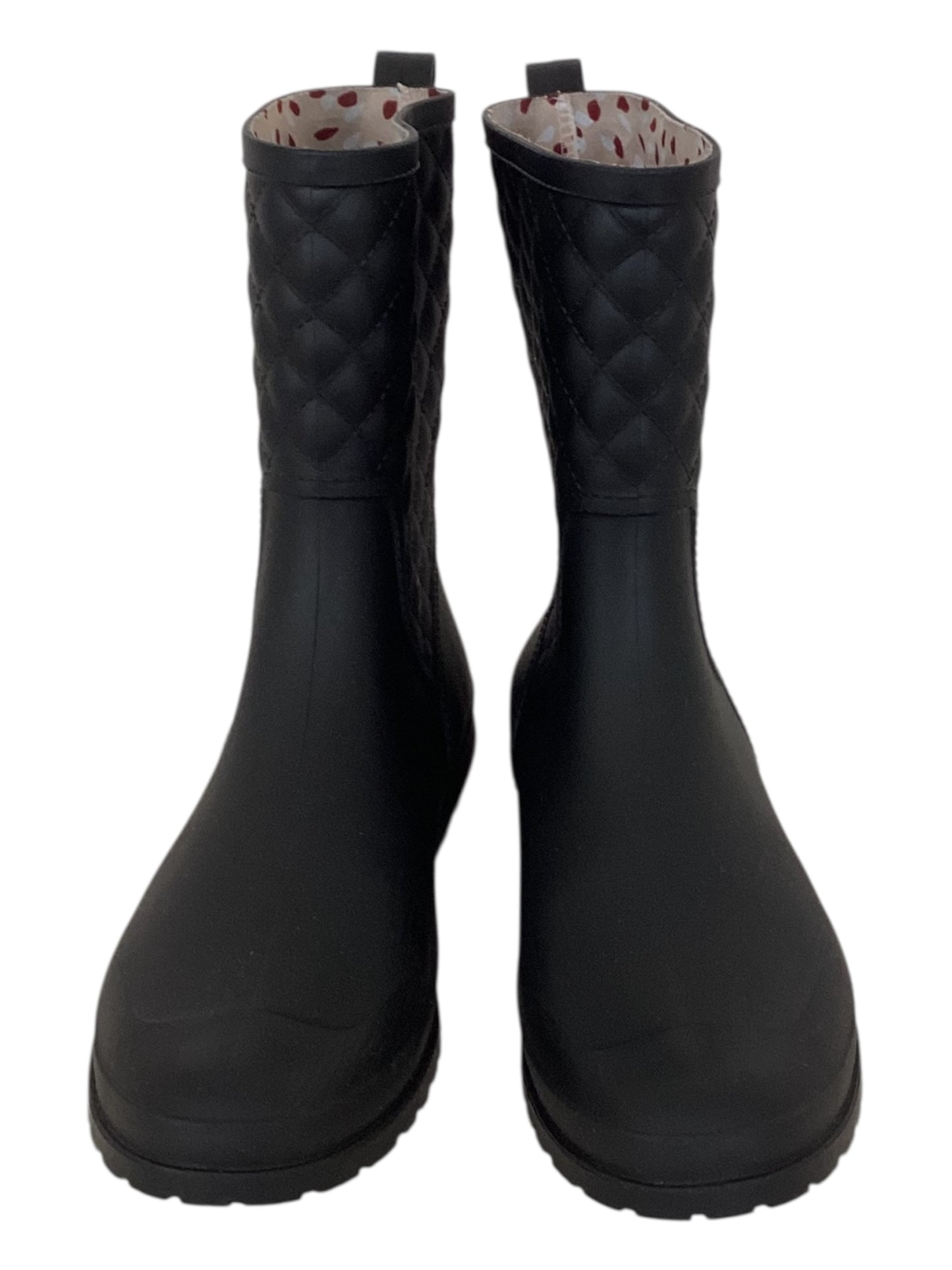 Serra Spring Rain-Boots Quilted Black Women’s Size 8