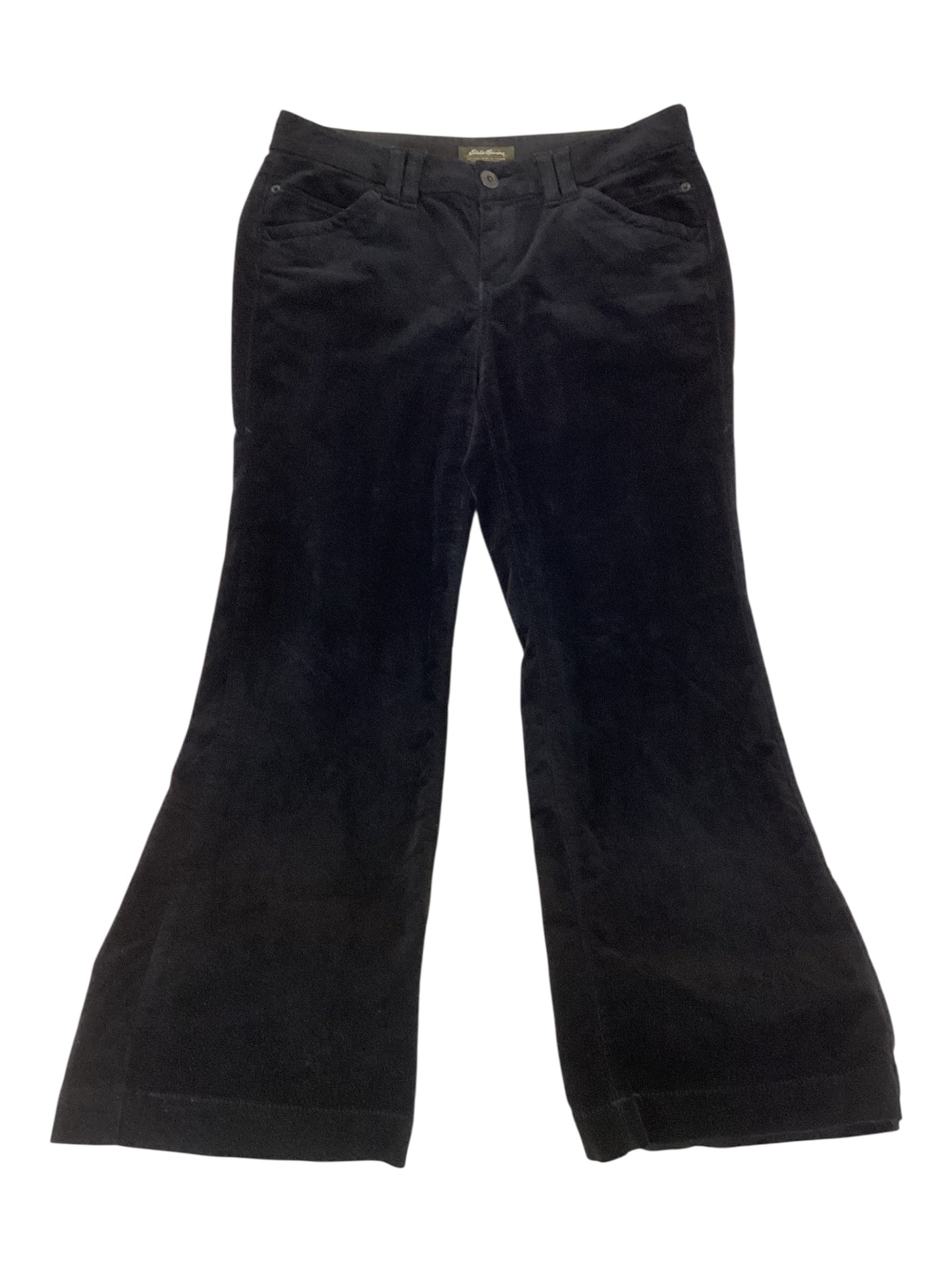 Women’s Eddie Bauer Velvet Trousers. Wide Leg Fit Size 8P