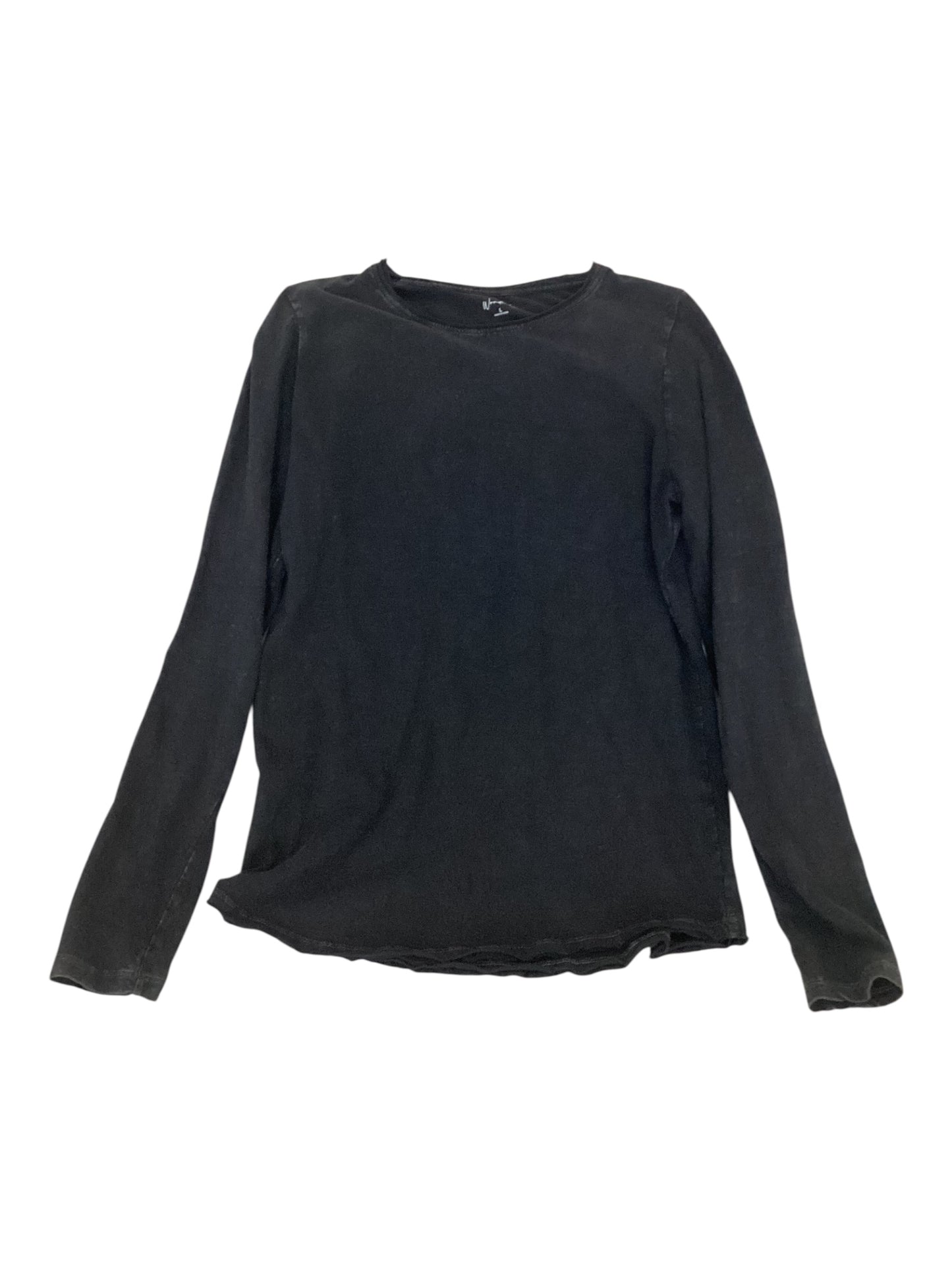 Wonderfly Distressed Long Sleeve Shirt Women’s Size L Black