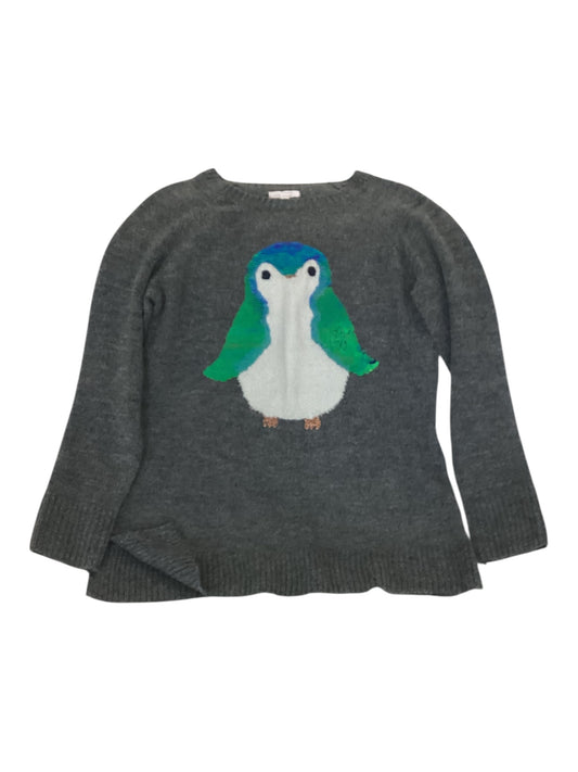 Lauren Conrad Sequin Penguin Sweater Women’s Size L Gray