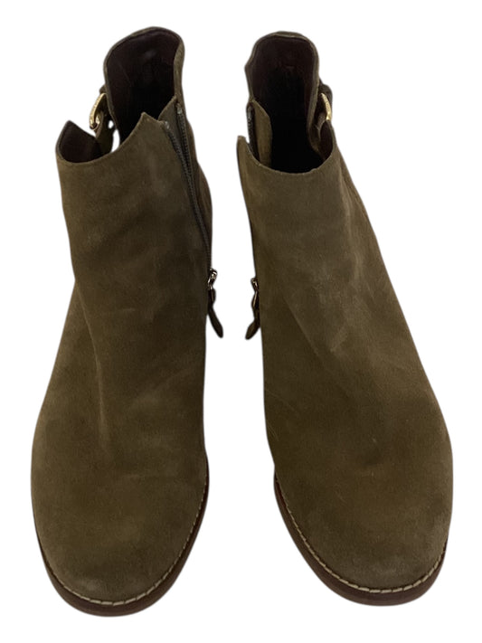 Cole Haan Haidyn Suede Booties Women’s Size 7.5 Olive Green