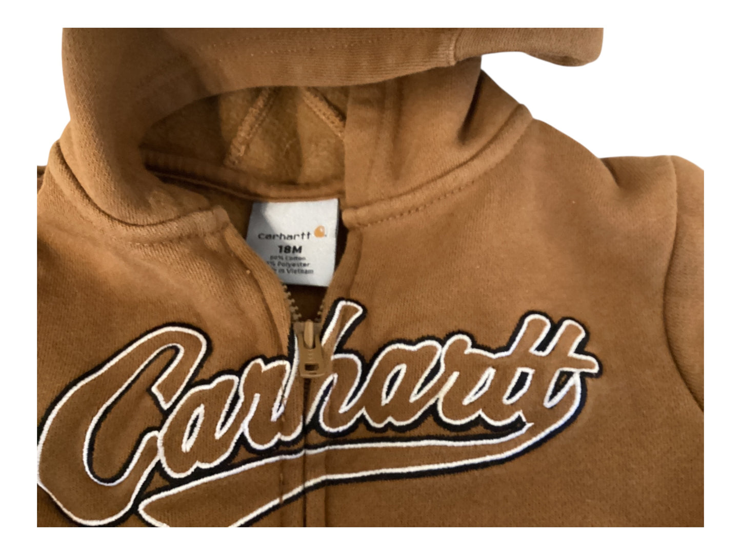 Boys Carhartt Embroidered Zip-Up Hoodie