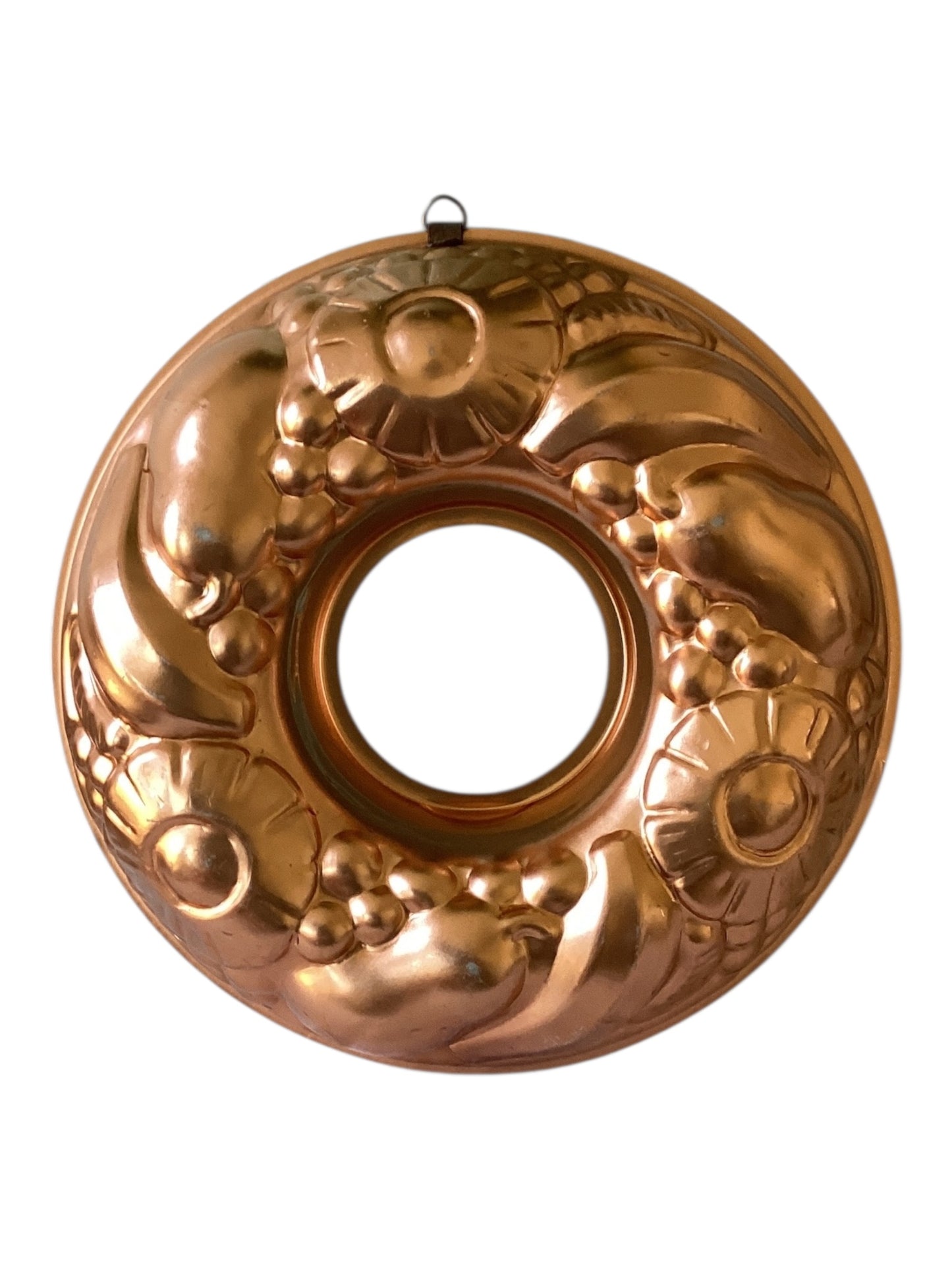 Vintage Copper Jello Mold with Wall Hook
