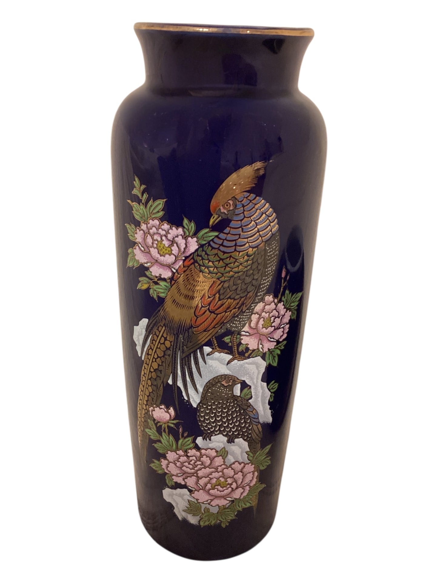 Vintage Porcelain 4” Ginger Jar & Vase Set