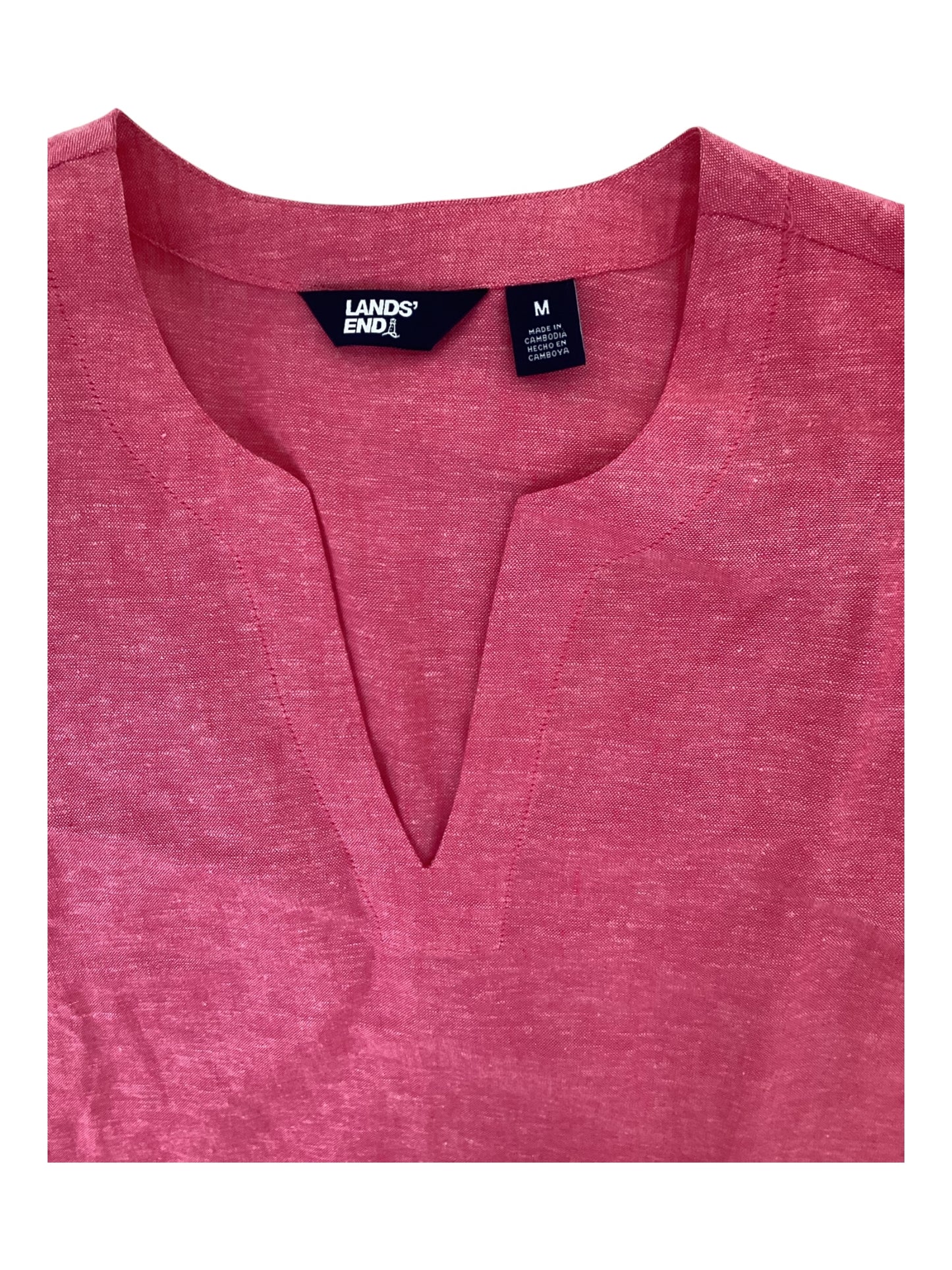 Lands’ End 3/4 Sleeve Linen Blend Tunic (M)