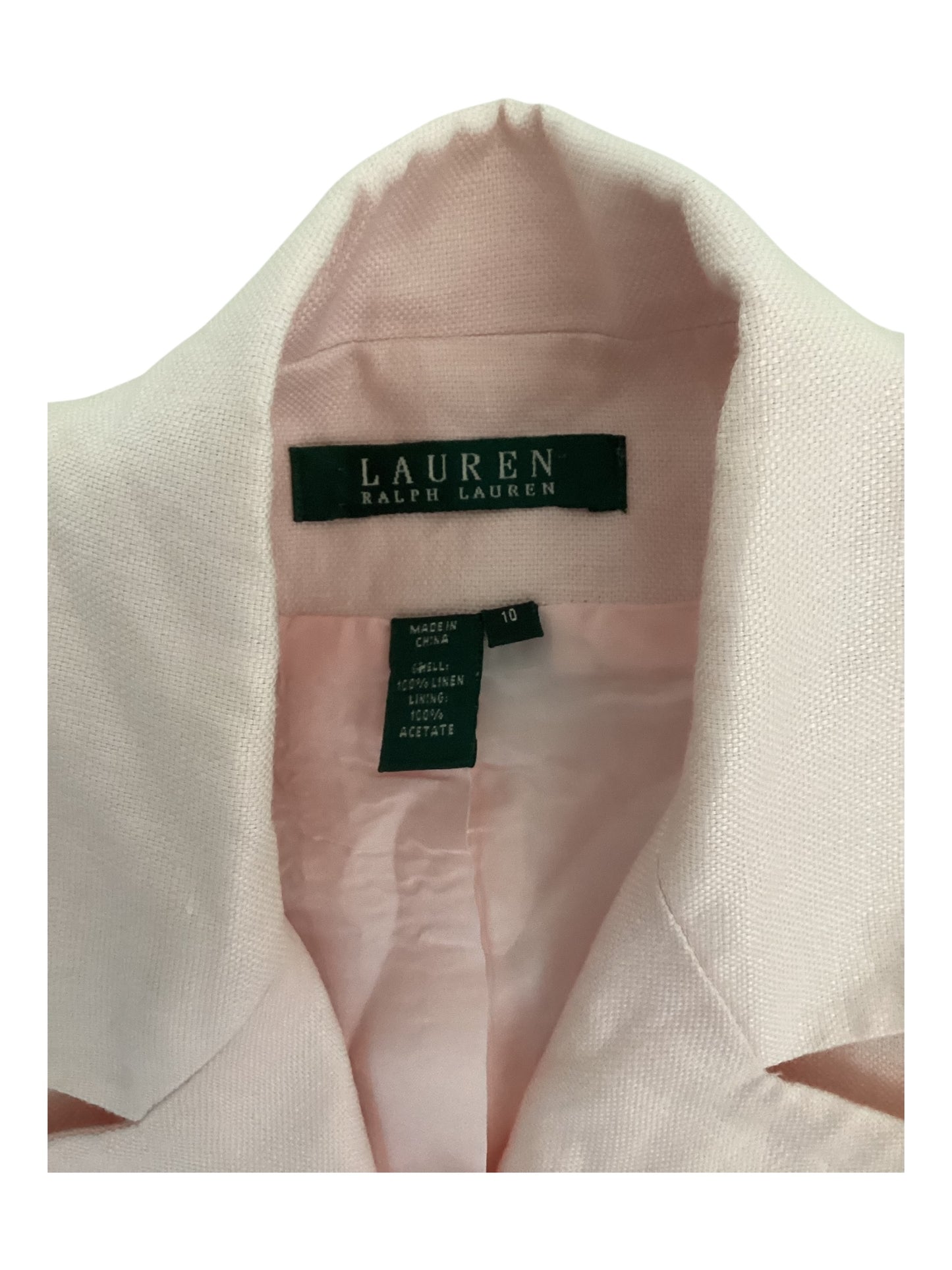 Lauren Ralph Lauren Women’s 100% Linen Button Up Blazer
