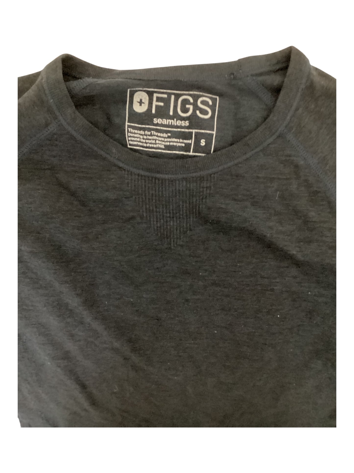 FIGS Salta Seamless Long-sleeve Under-scrub Shirt Navy Blue(S)