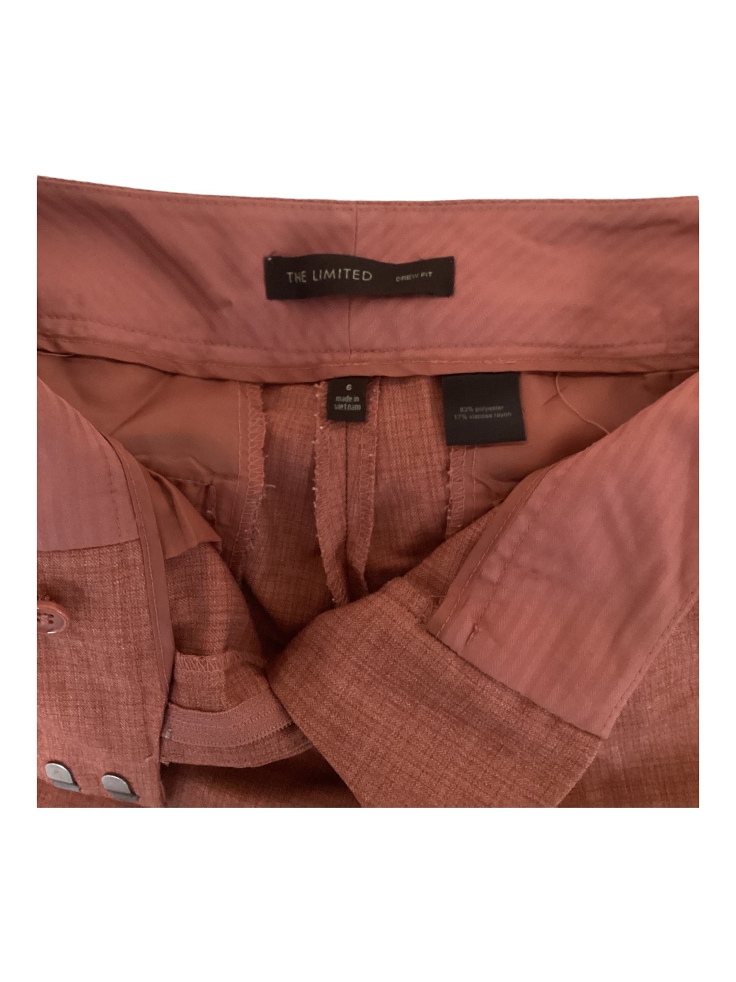 The Limited Burnt Orange Slacks Size 6
