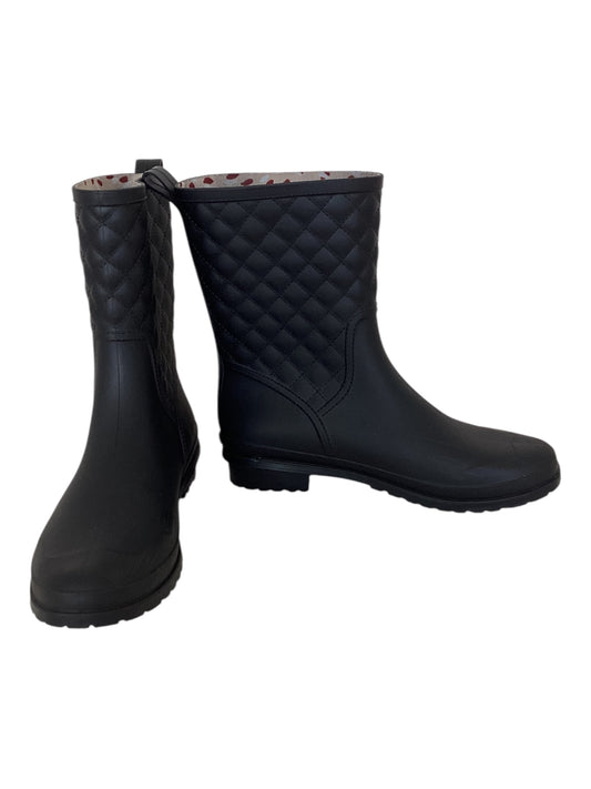 Serra Spring Rain-Boots Quilted Black Women’s Size 8