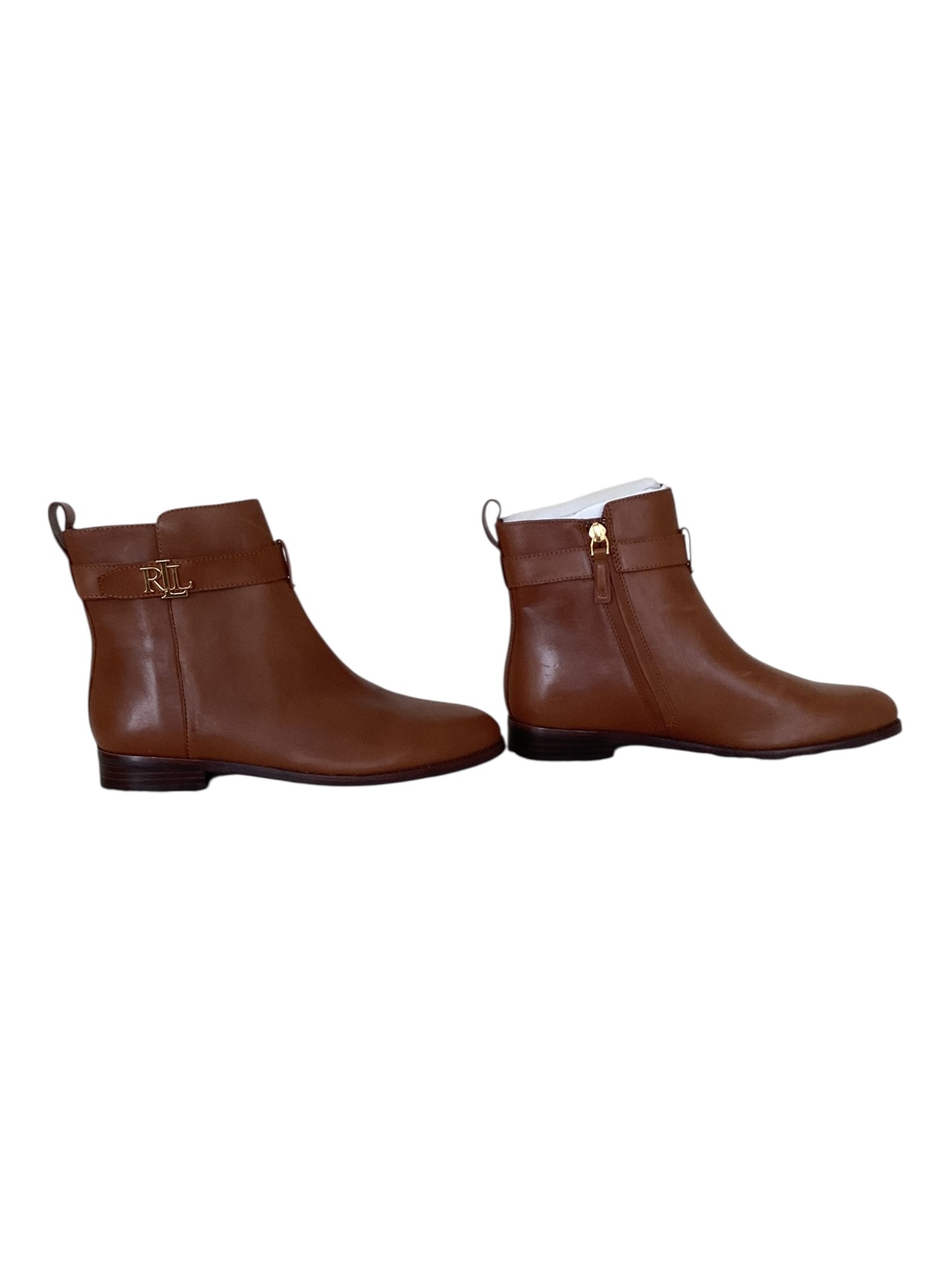 Lauren Ralph Lauren Briele Bootie Deep Saddle Tan Women’s Size 7.5