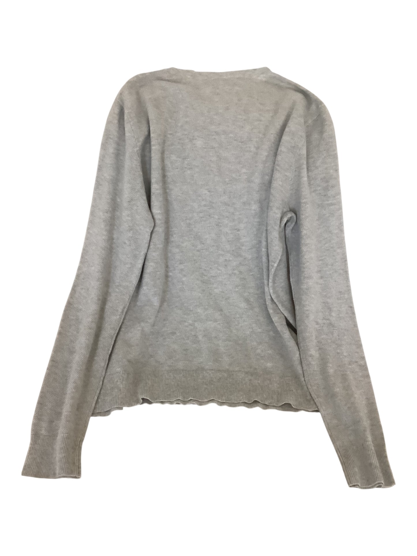 J. Crew Mercantile Gray Long Sleeve Thermal Crew Neck Shirt Size L