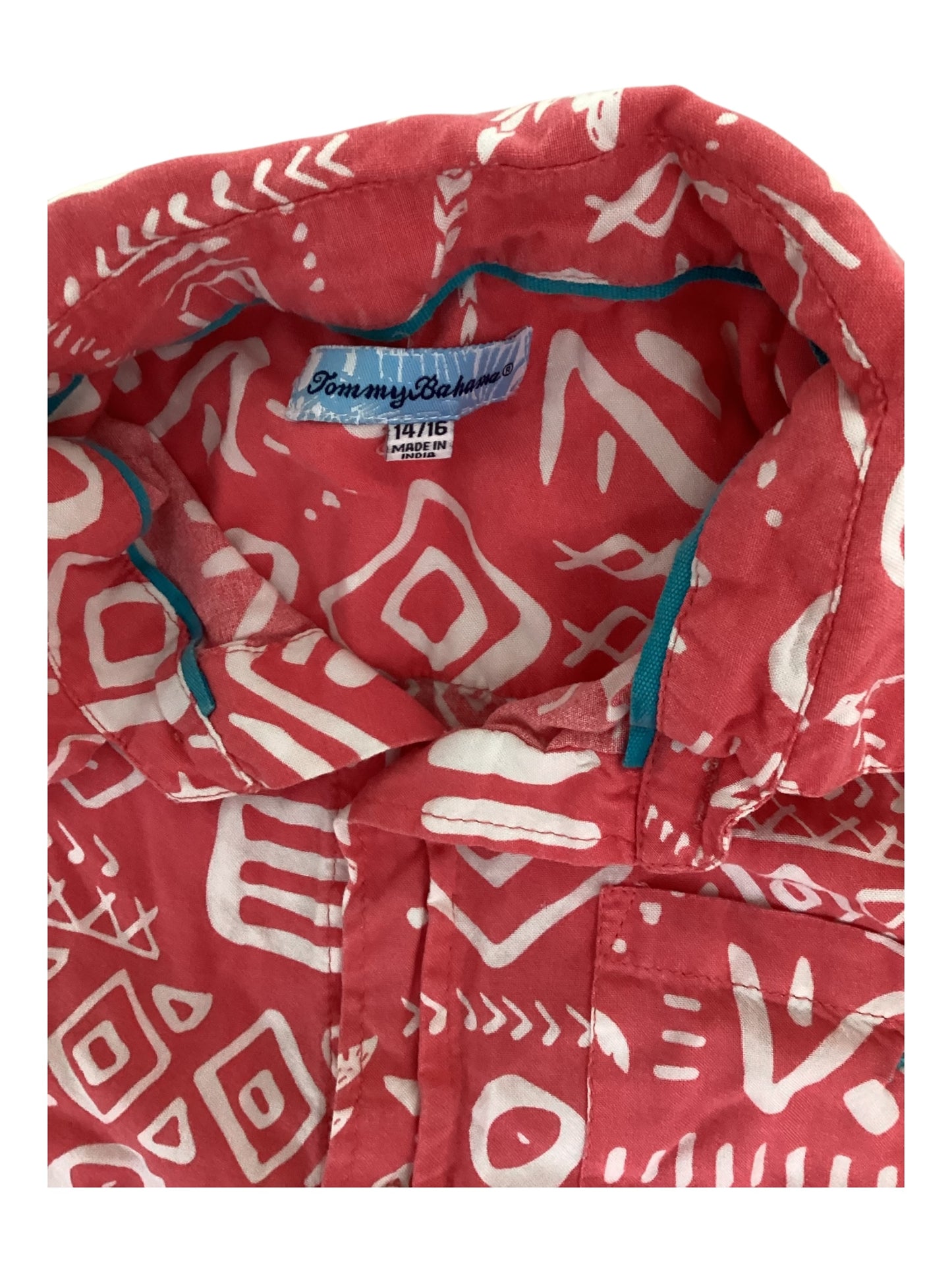 Tommy Bahama Boy Hawaiian Button Up