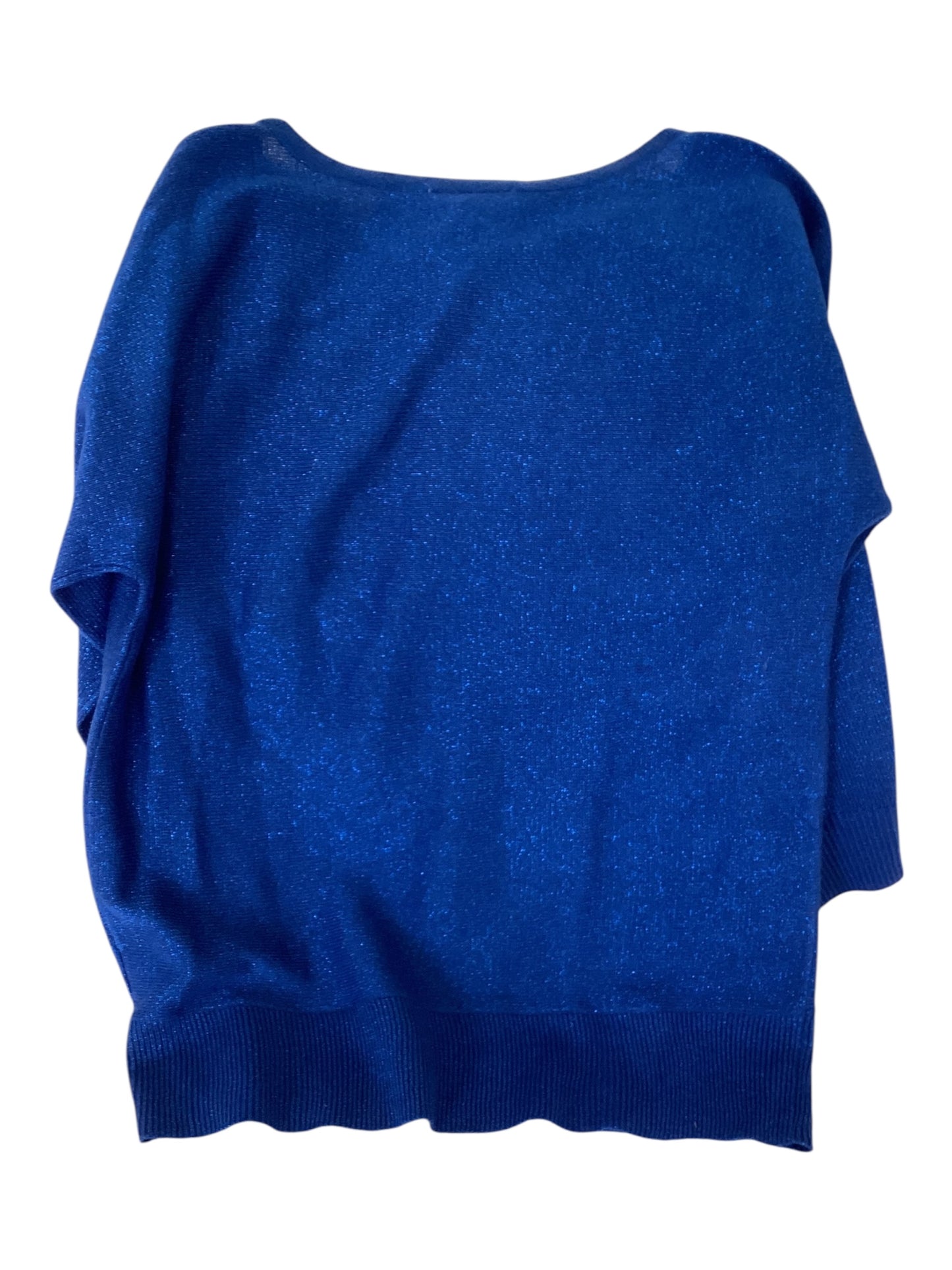 Croft & Barrow Tinsel Sweater Cobalt Blue Size Medium