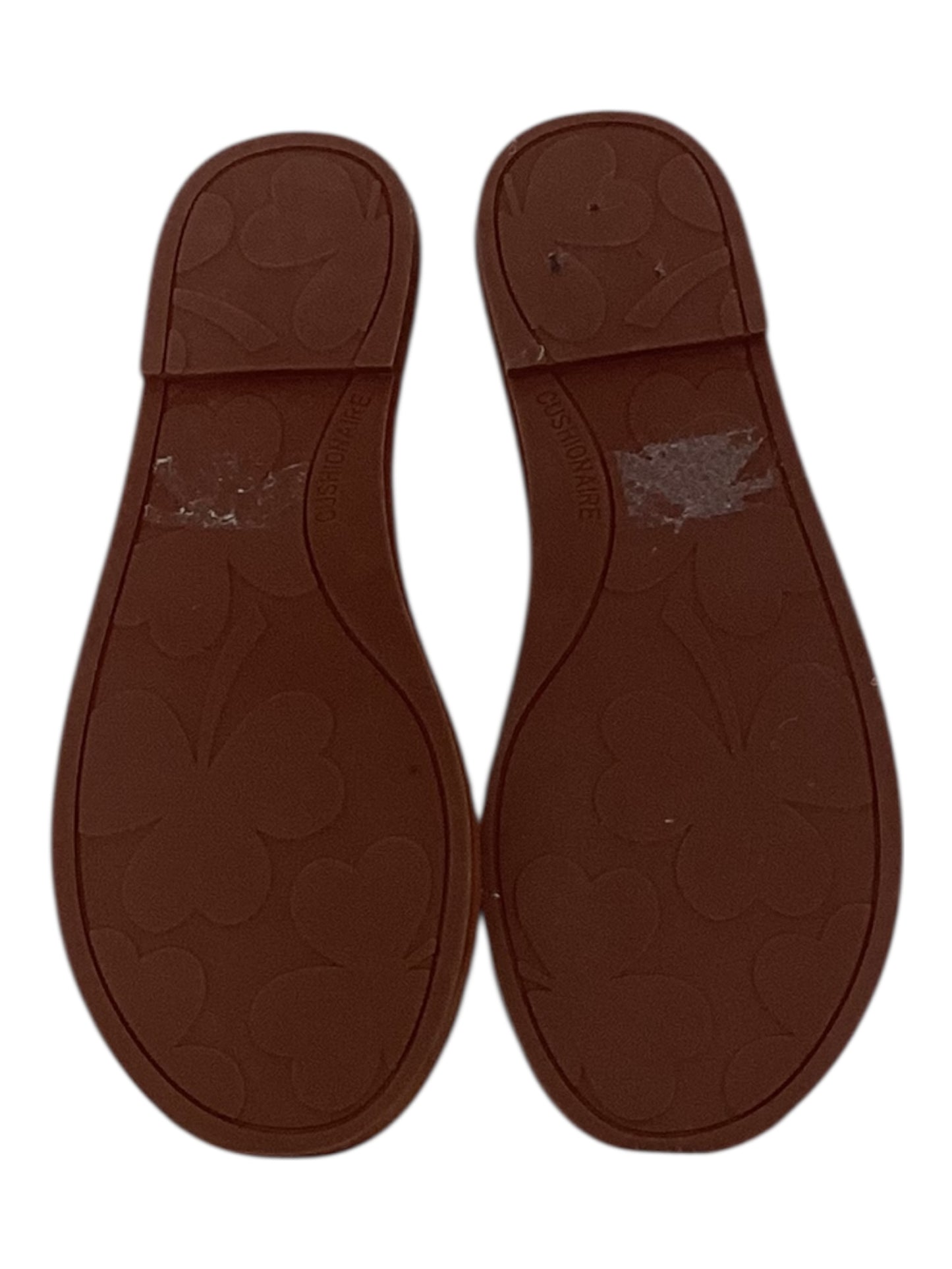 Cushionaire Carly One Band Slide Sandals Women’s Size 7.5  Espresso Vegan Suede