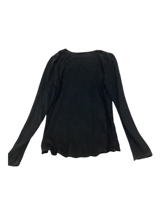 Wonderfly Distressed Long Sleeve Shirt Women’s Size L Black