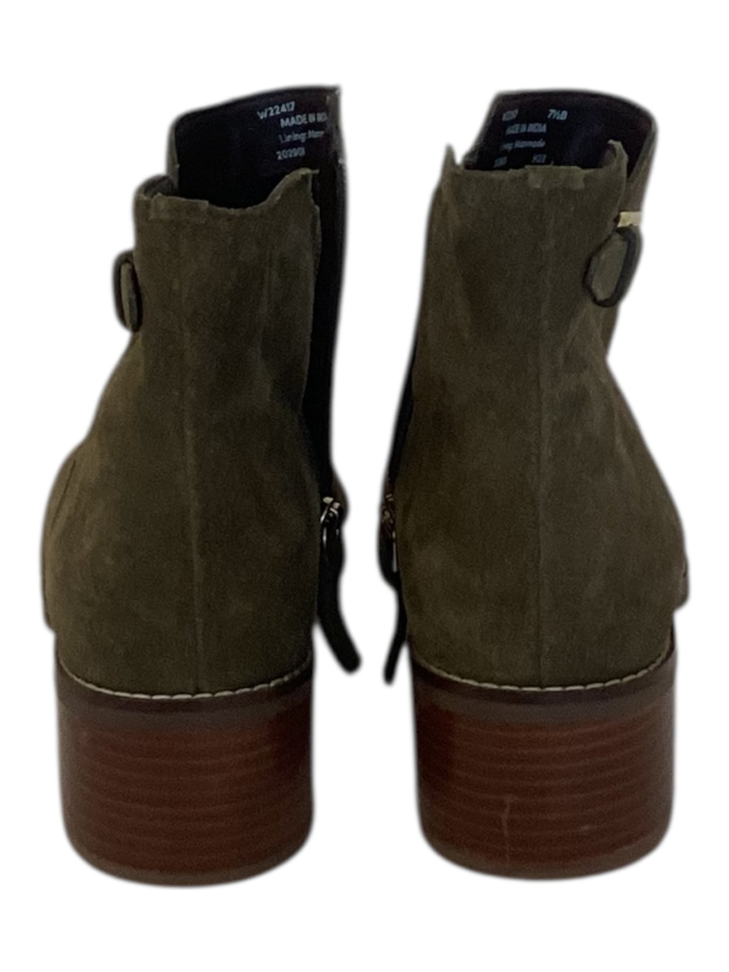 Cole Haan Haidyn Suede Booties Women’s Size 7.5 Olive Green