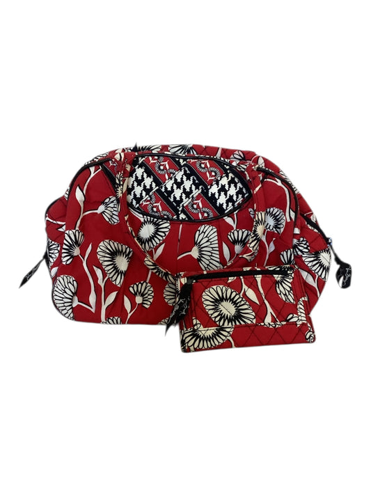 Vera Bradley Red White Defo Daisy Little Better Bag and Wallet set