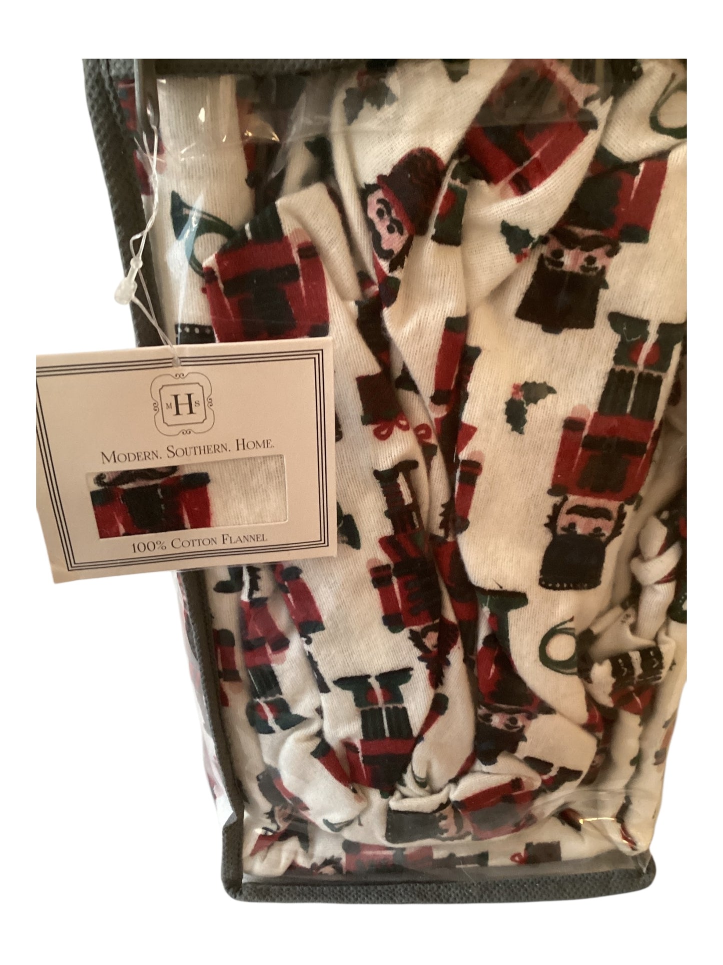 Modern Southern Home 100% Cotton Flannel Sheet Set (Nutcrackers)