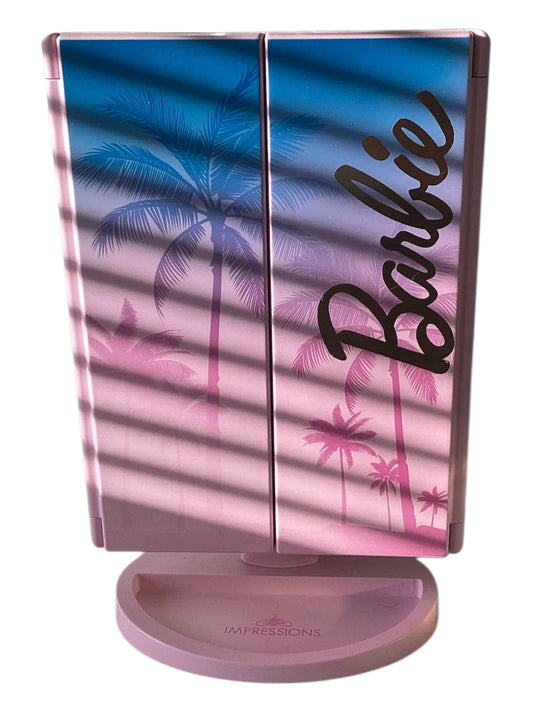 Impressions Barbie LED Trifold Makeup Vanity
