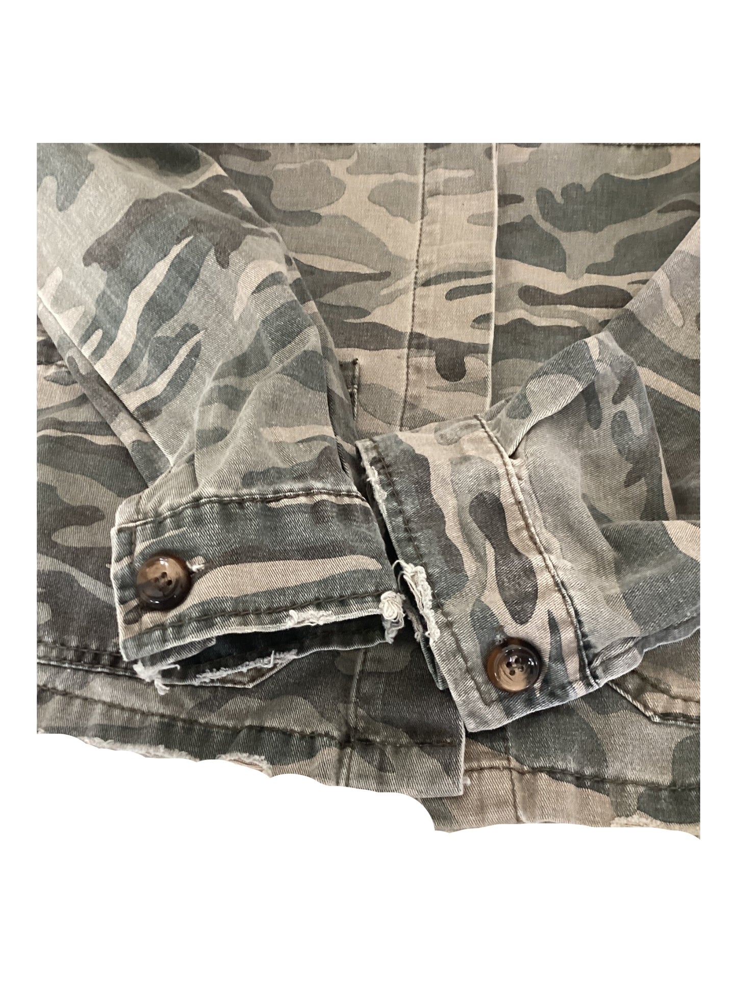 Mustard Seed Distressed Military Jacket
