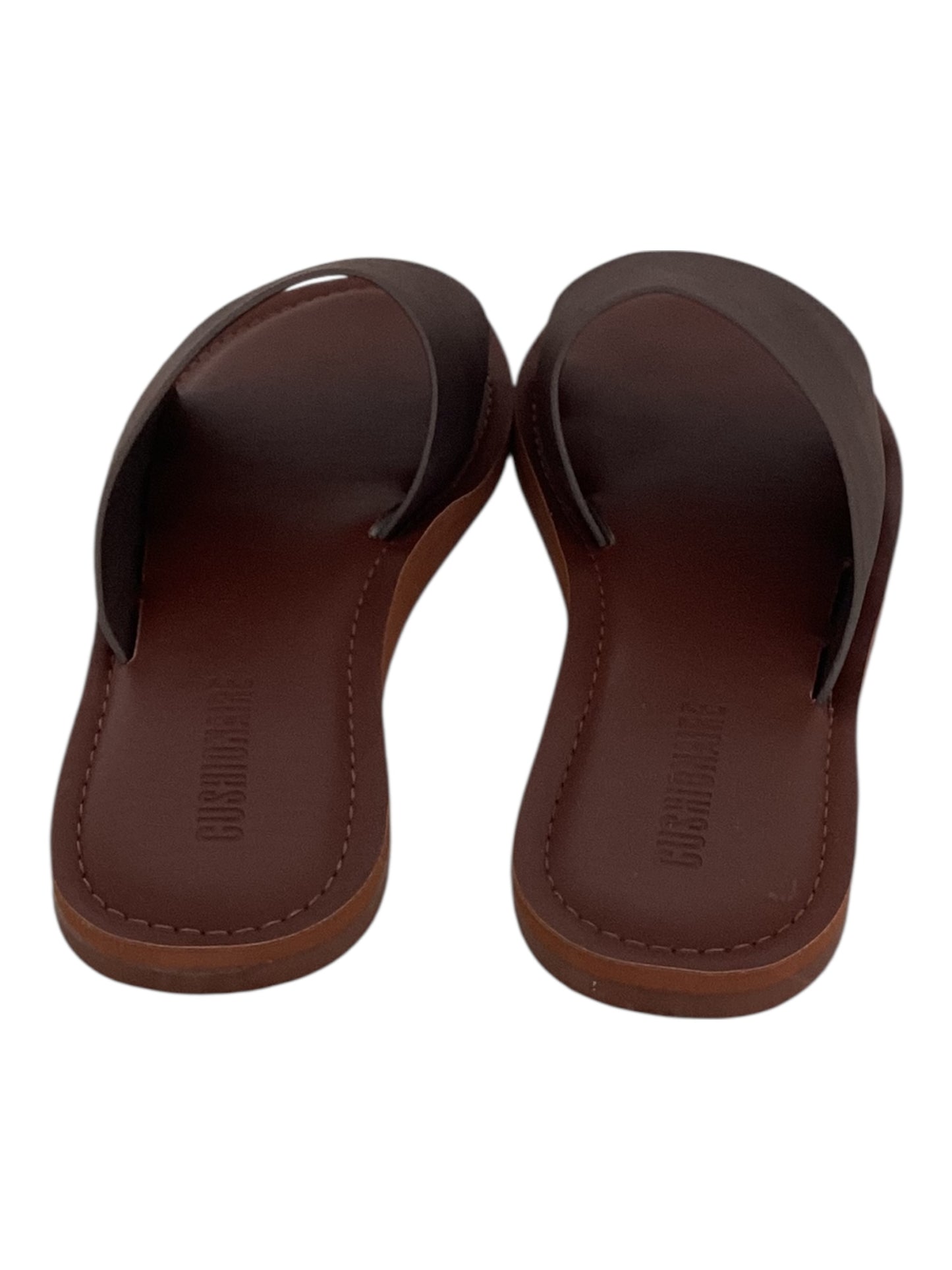 Cushionaire Carly One Band Slide Sandals Women’s Size 7.5  Espresso Vegan Suede