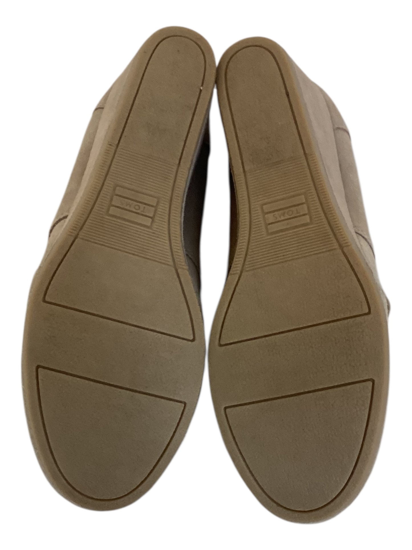 Tom’s Desert Wedge Lace Up Bootie Women’s Size 9W Taupe
