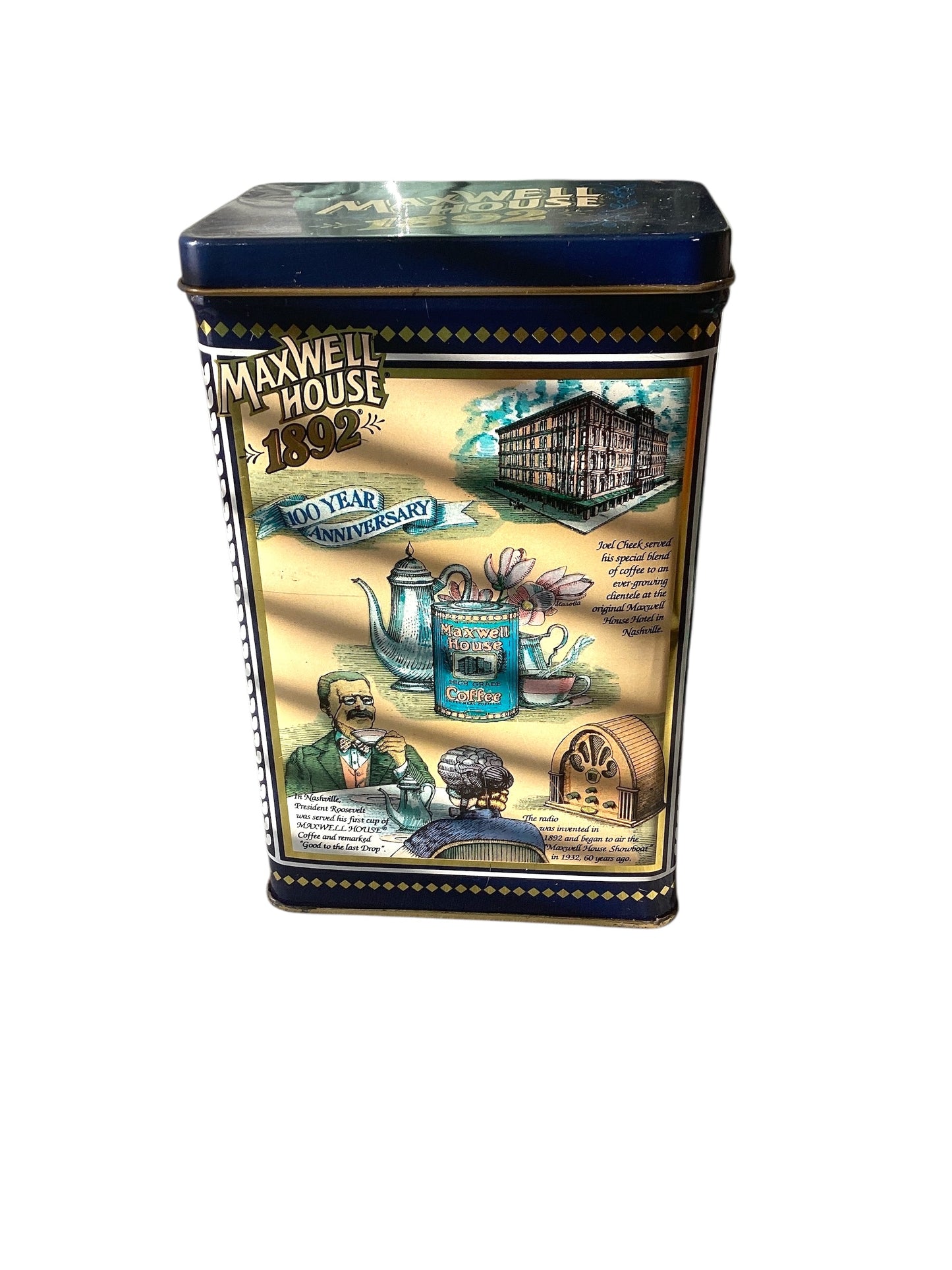 Vintage Maxwell House and Folgers Coffee Tins