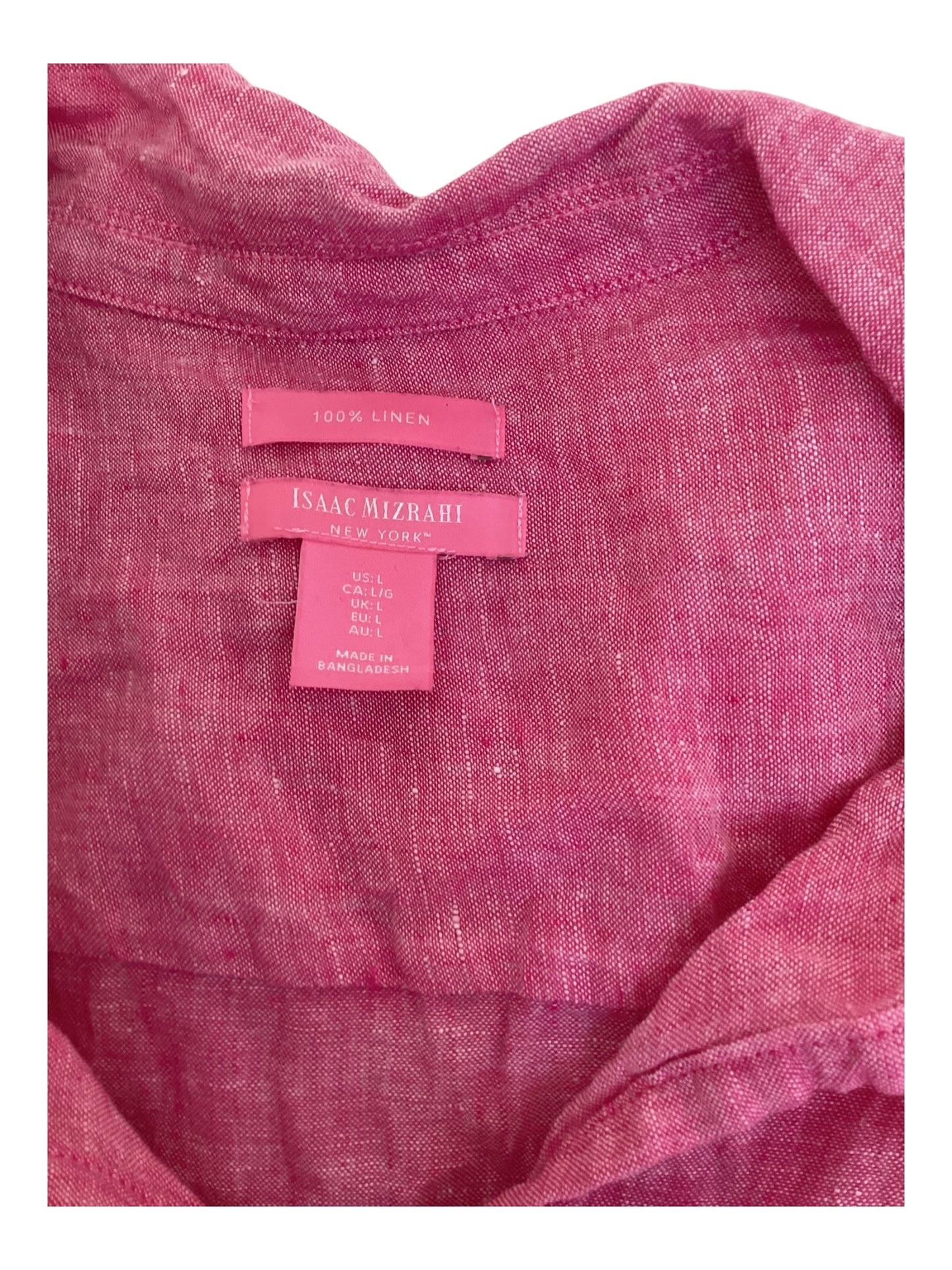 Isaac Mizrahim 100% Linen Blouse