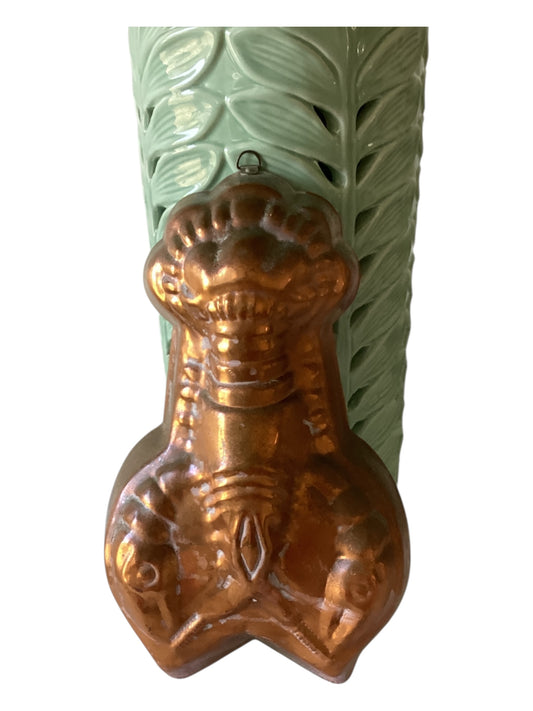 Vintage Copper Lobster Mold, Copper Kitchen