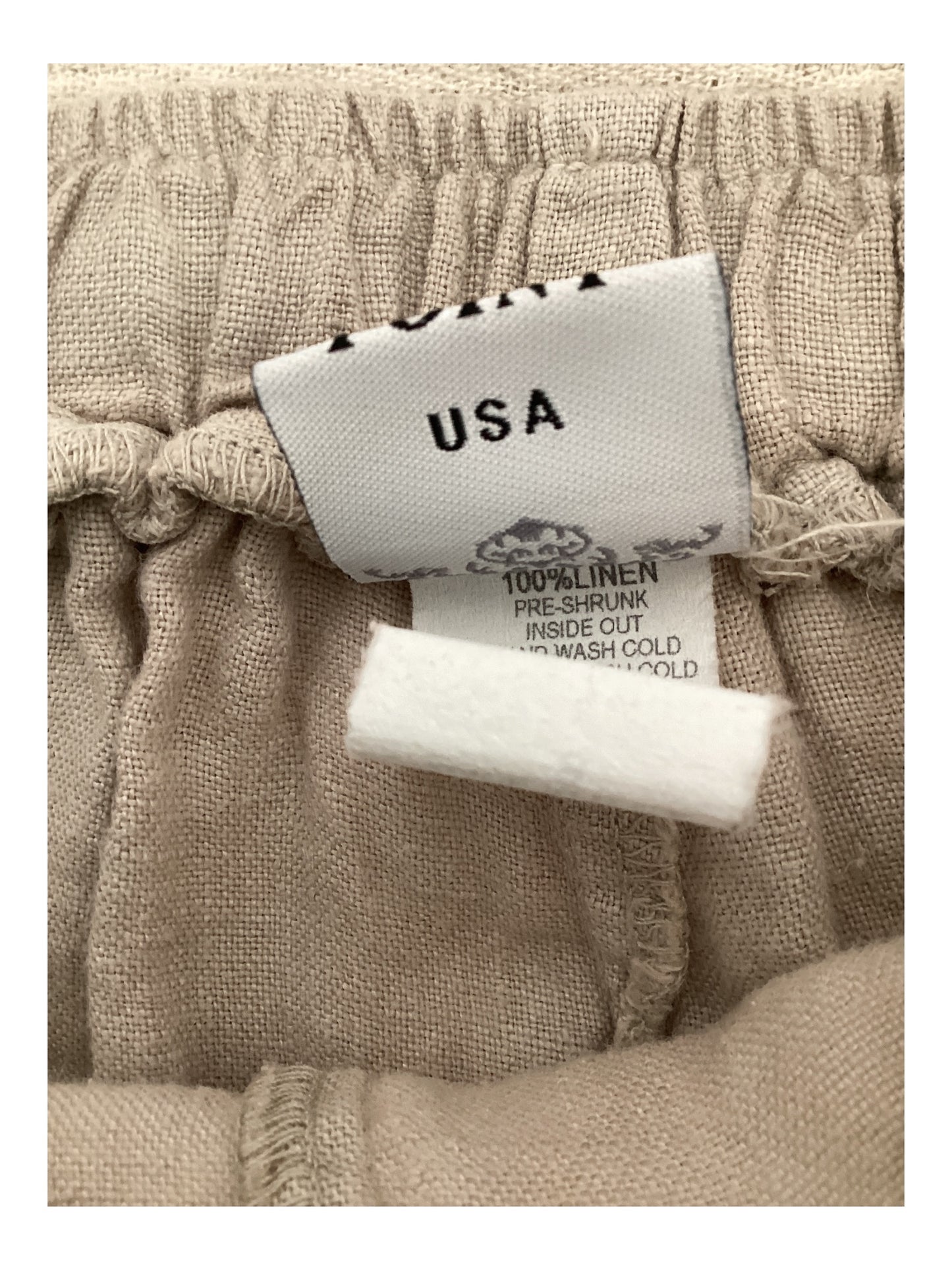 Match Point 100% Linen Wide Leg Capri