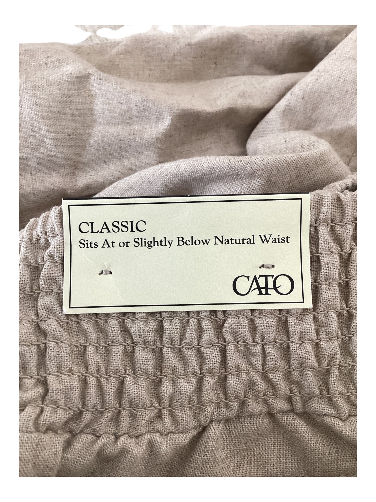 Cato 100% Linen Capri Pants