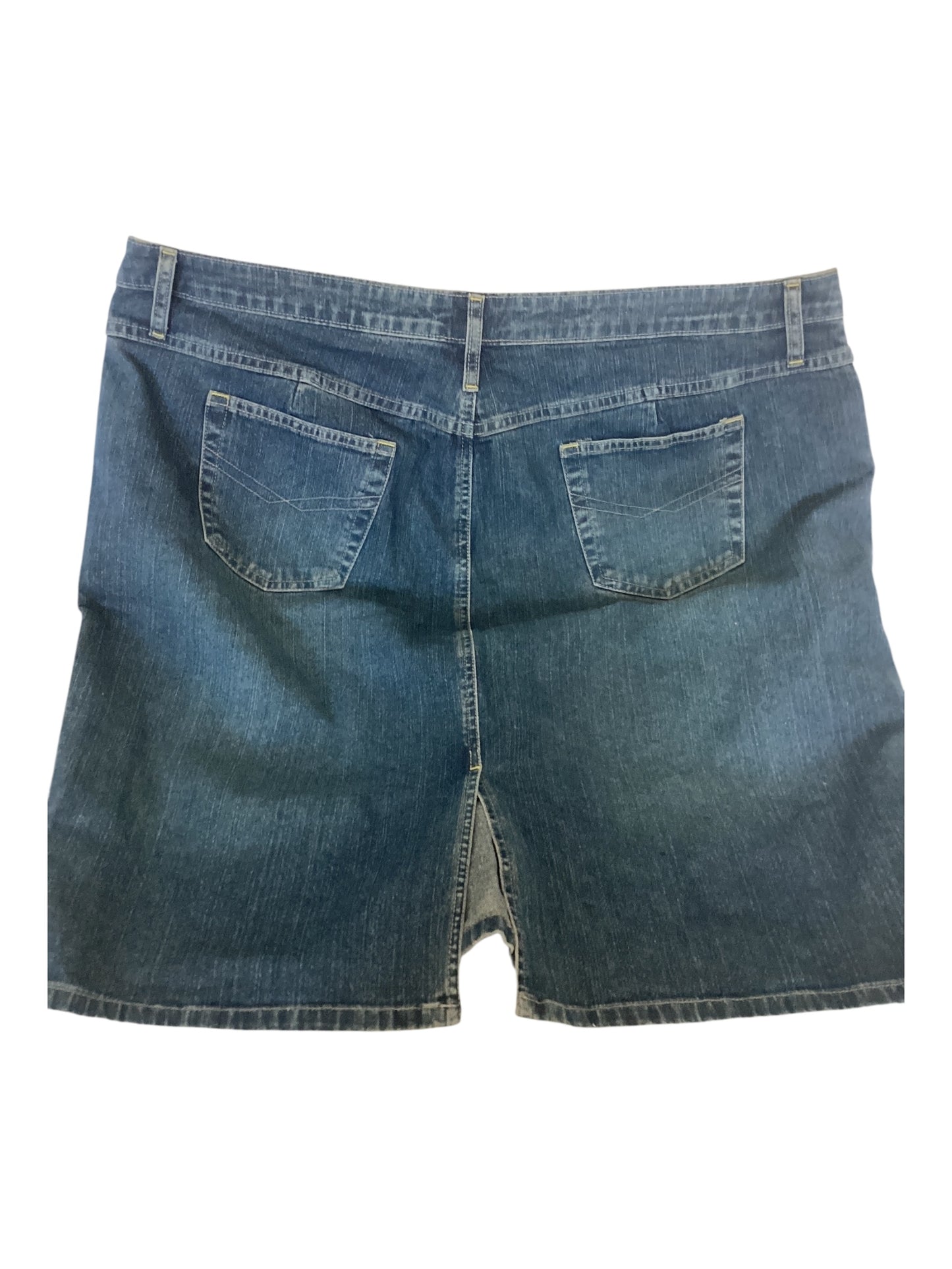 Carolina Blues Plus Jean Skirt