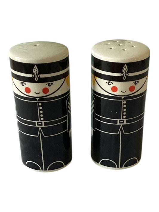 Vintage Carlton Ware Salt and Pepper Pots. 1970’s Policeman. 10cm tall