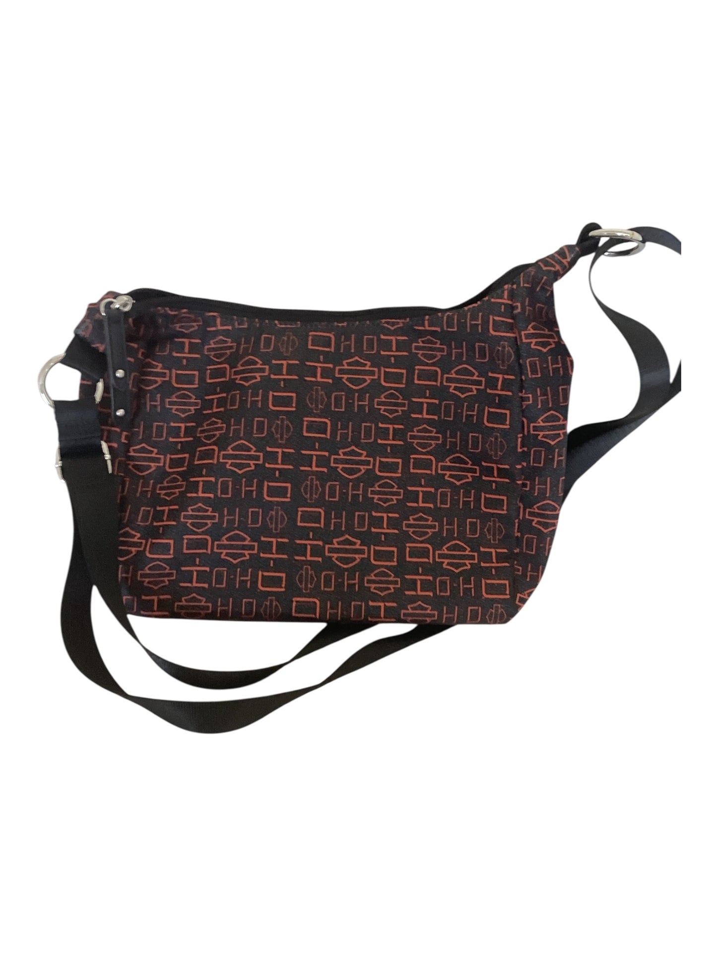 Harley Davidson Orange and Black Crossbody Medium.